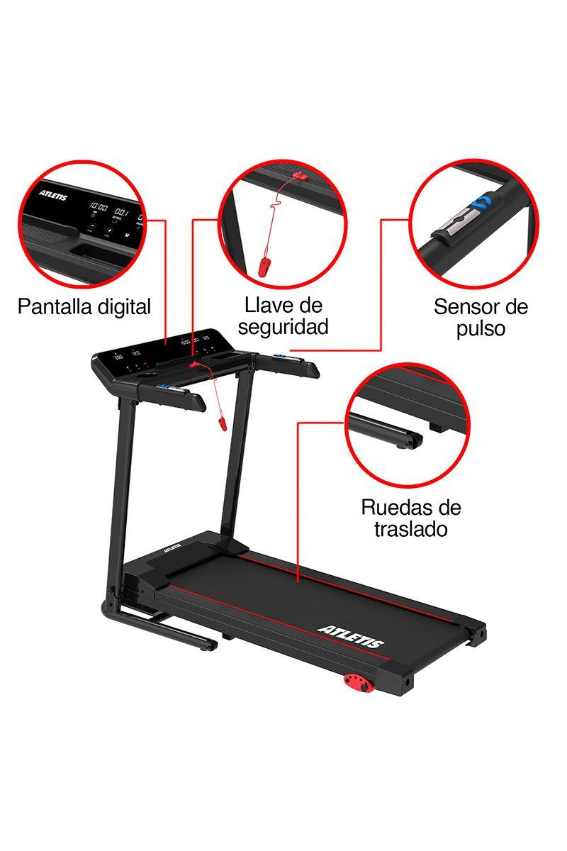 Trotadora Eléctrica Atletis A700 LCD 12 Programas-3