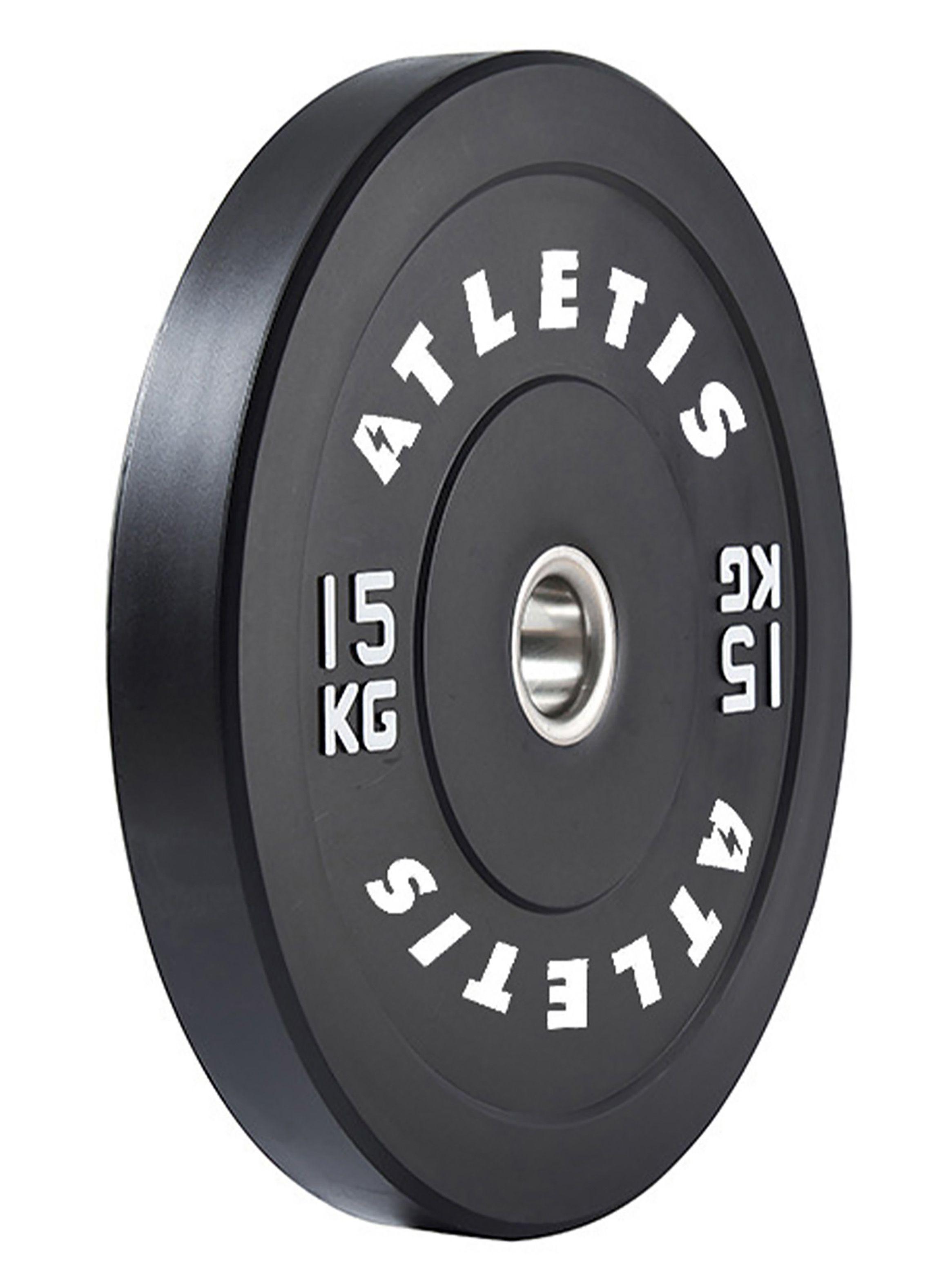 Disco Olímpico Bumper 15 kg Negro-1