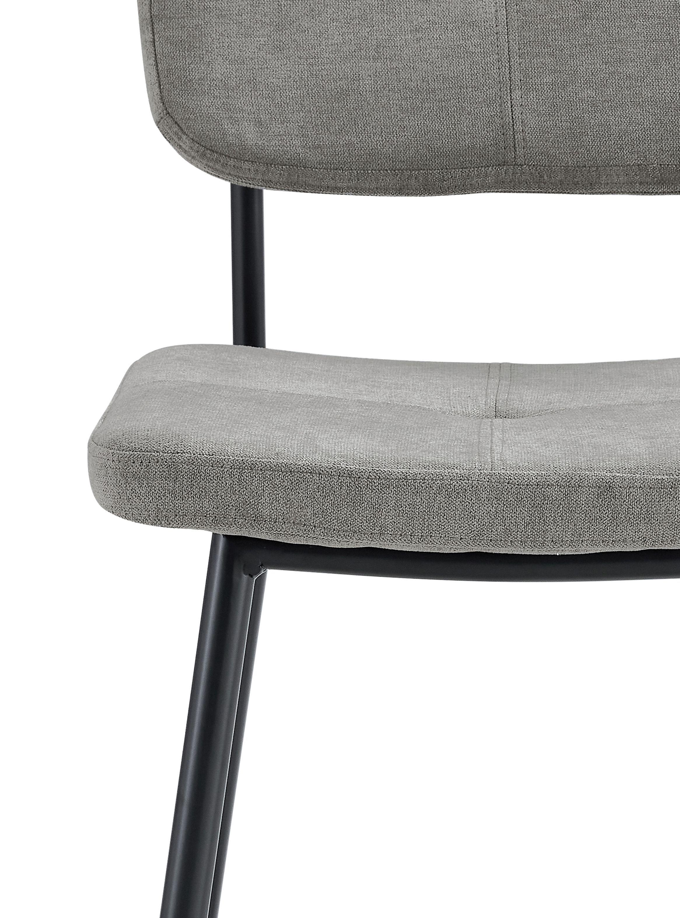 Pack 2 Pisos de Bar con Espaldar Acolchado Gris-7