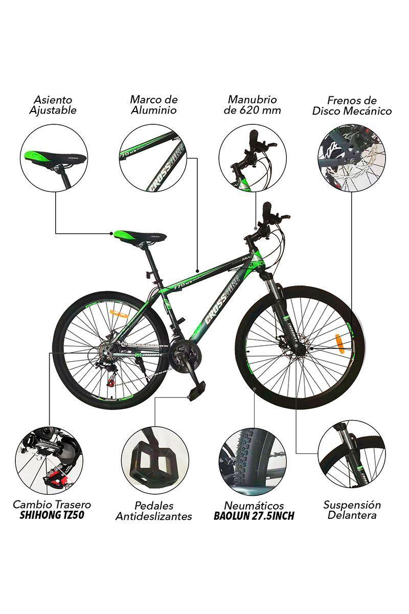 Bicicleta Mountain bike Kali G 27,5" Verde-3