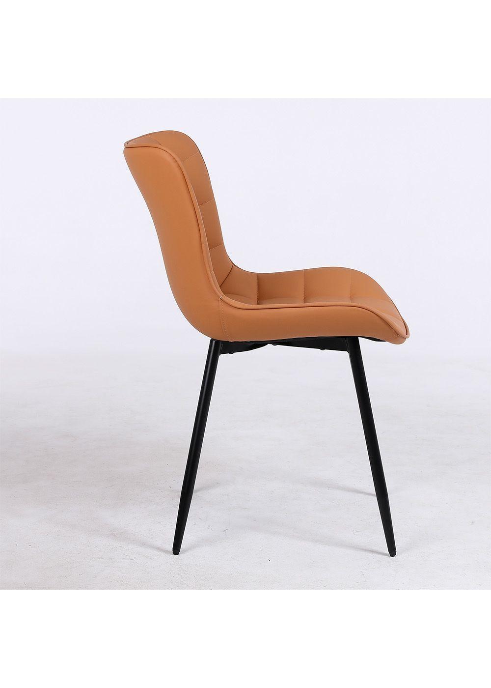 Pack 2 Sillas de Comedor Pu Camel Patas Metálicas-3