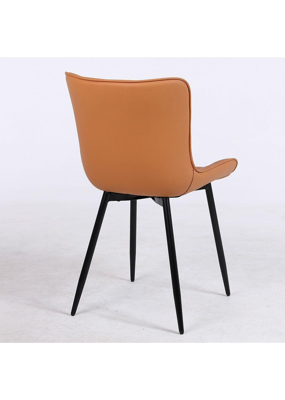 Pack 2 Sillas de Comedor Pu Camel Patas Metálicas-4