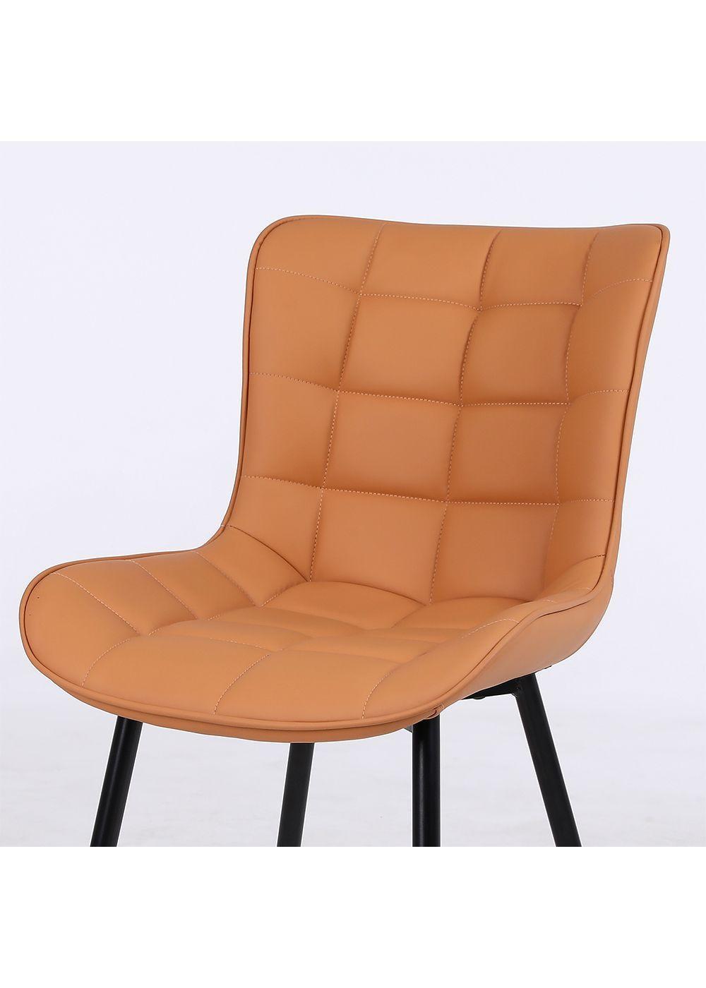 Pack 2 Sillas de Comedor Pu Camel Patas Metálicas-5