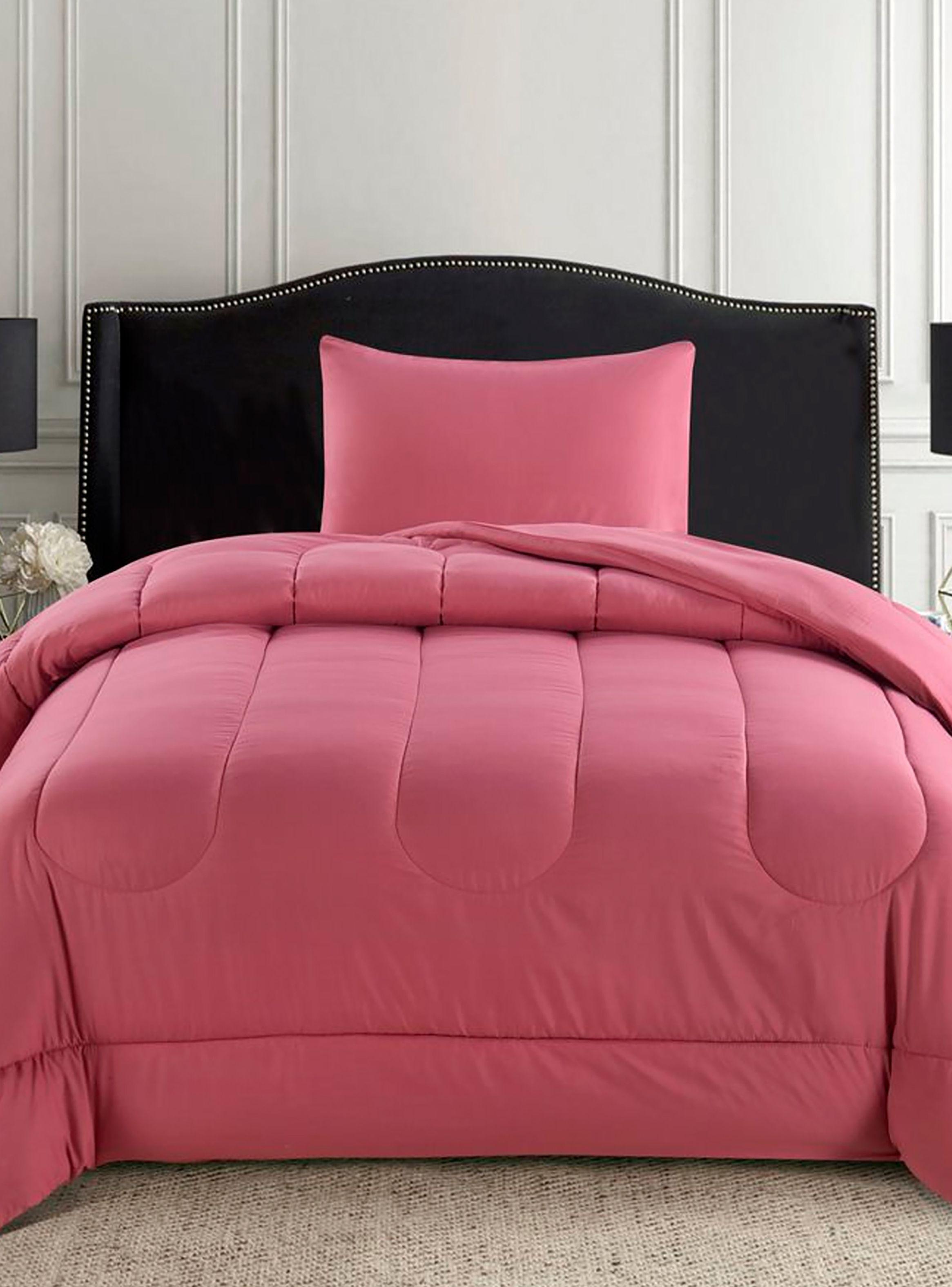 Plumón Liso Colors 1.5 Plazas Rosado-4
