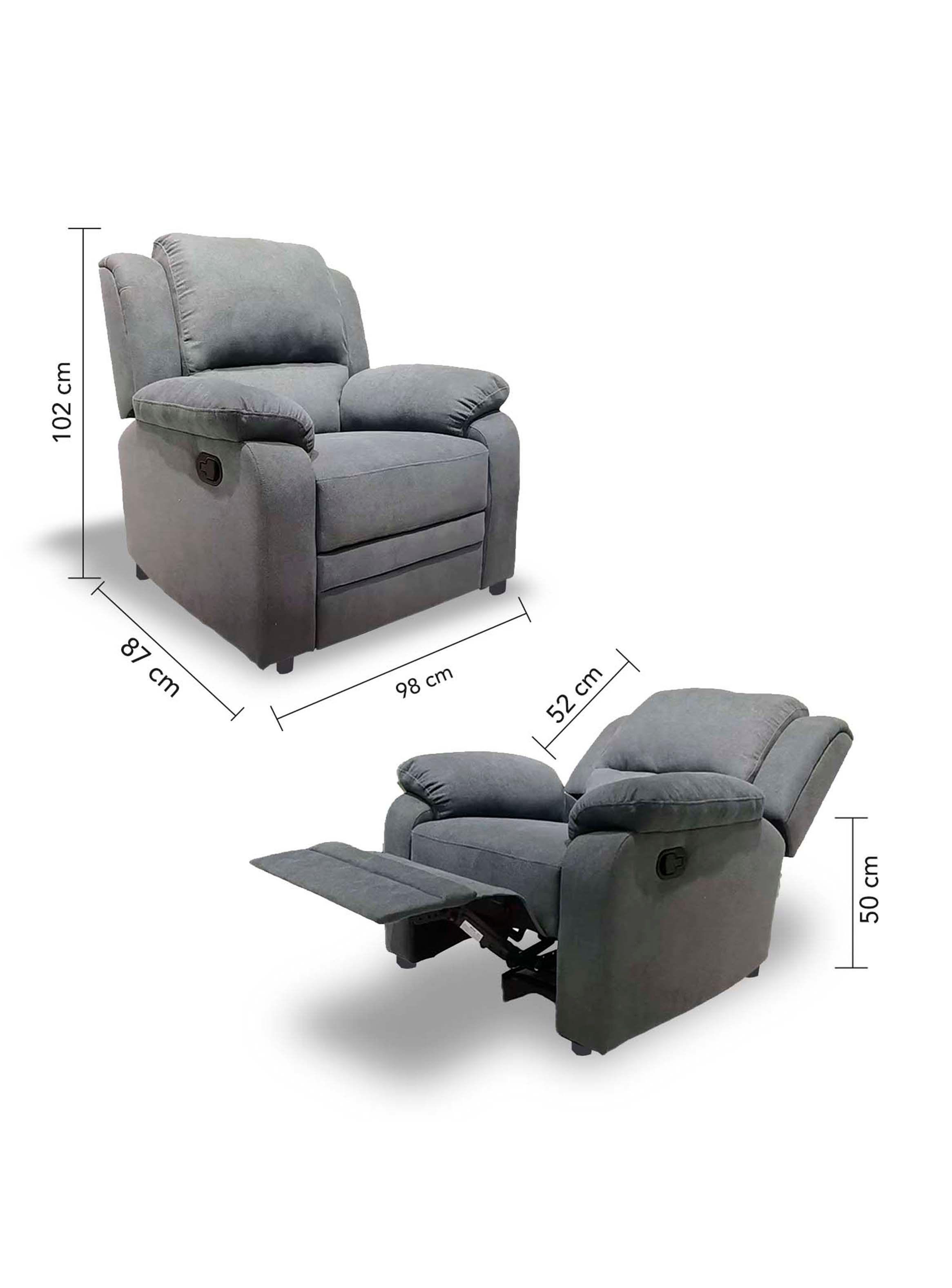 Berger Reclinable Sevilla Lino Gris-5