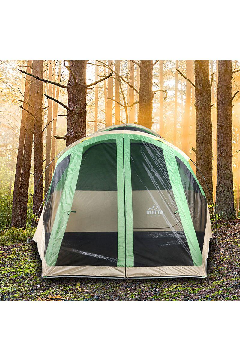 Carpa 10 Personas Camping Outdoor Verde-5