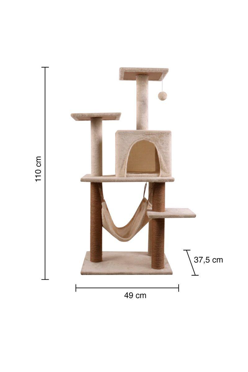 Torre Rascador Hamaca Beige-2