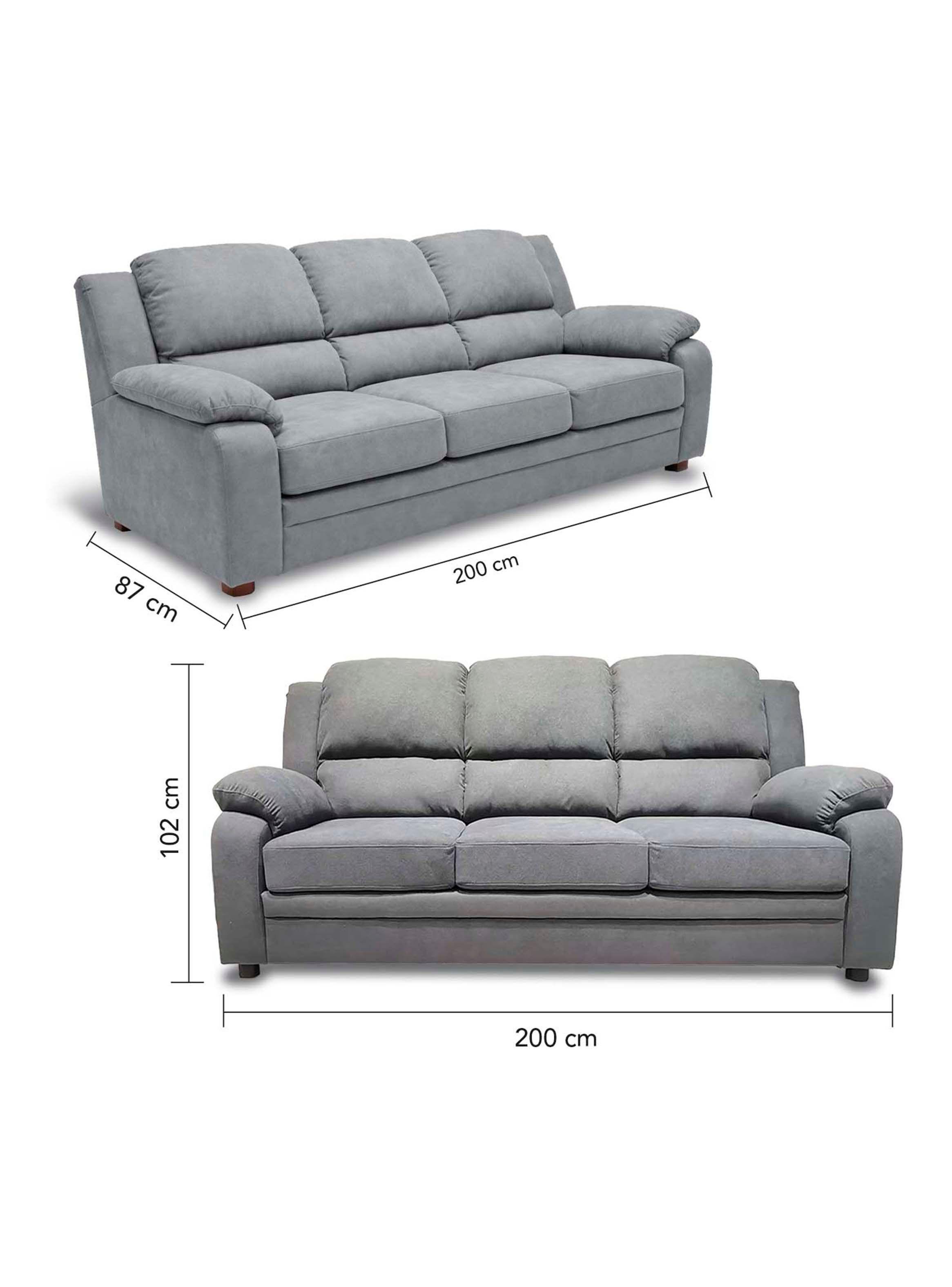 Sofá 3 Cuerpos Sevilla Lino Gris-5