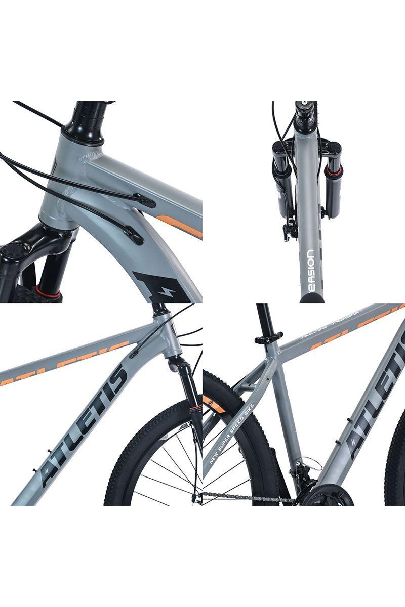 Bicicleta Mountain Bike Ridge Aro 27,5" 21 Vel Hombre Gris-3