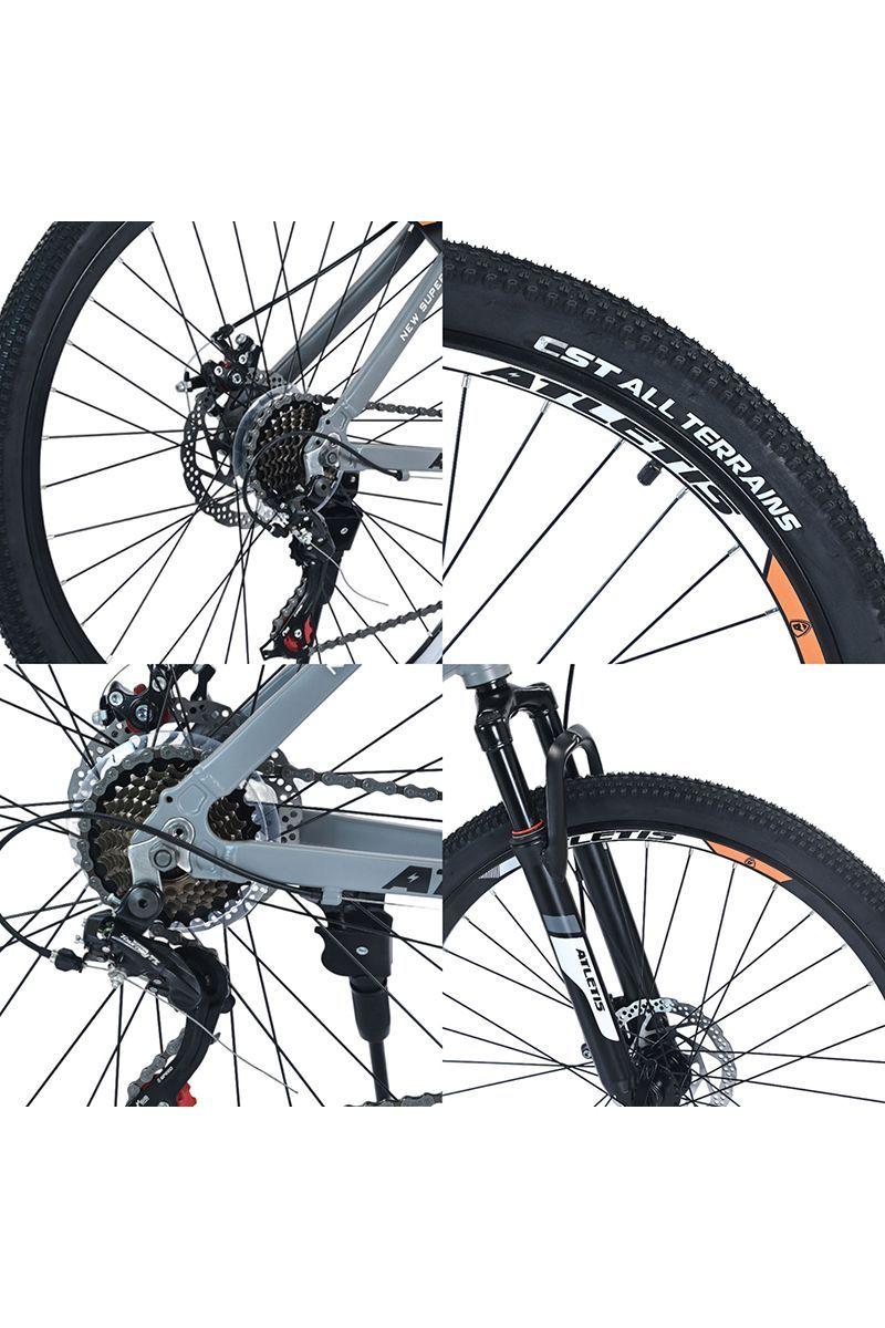 Bicicleta Mountain Bike Ridge Aro 27,5" 21 Vel Hombre Gris-5
