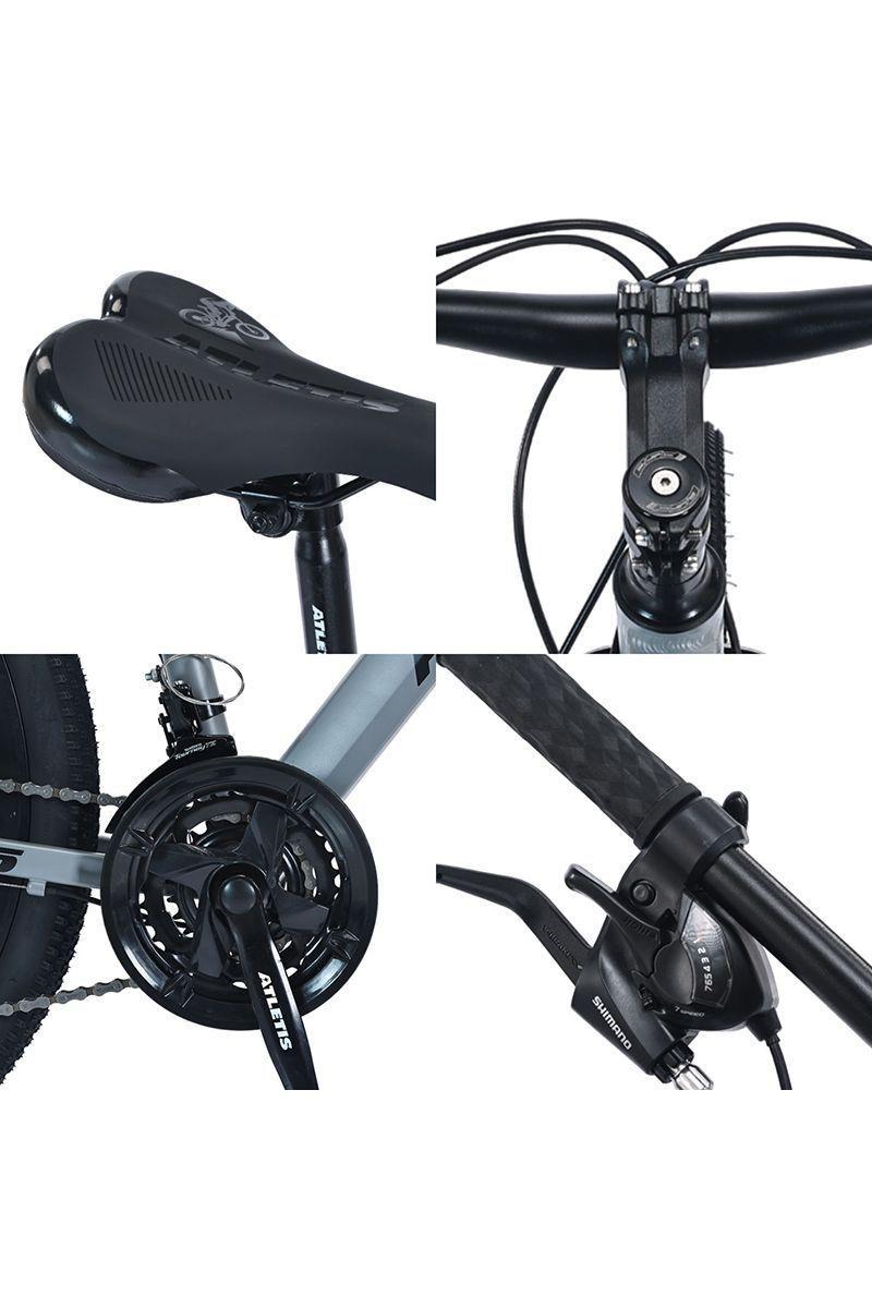 Bicicleta Mountain Bike Ridge Aro 27,5" 21 Vel Hombre Gris-4