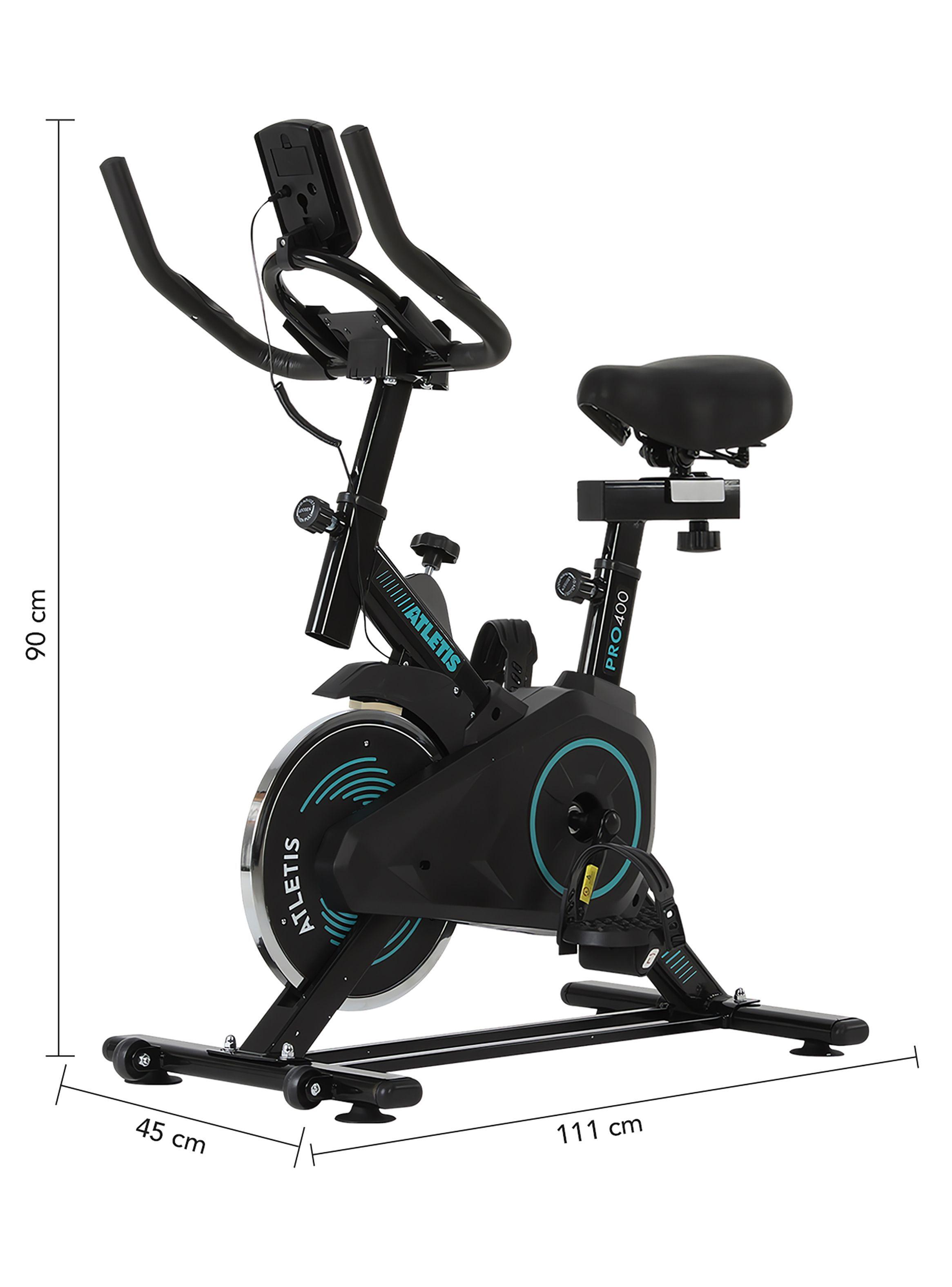 Bicicleta Spinning Atletis Pro 400 Turquesa 6 Kg-2