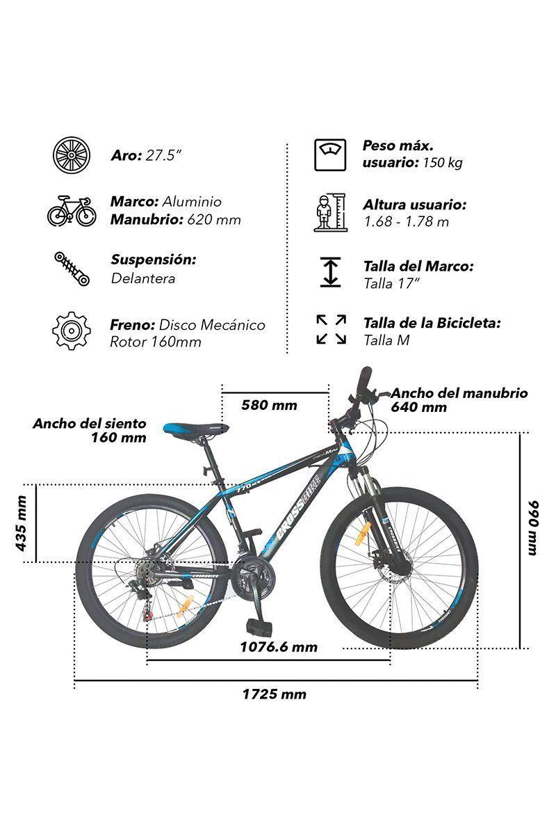 Bicicleta Mountain bike Kali G 27,5" Azul-2