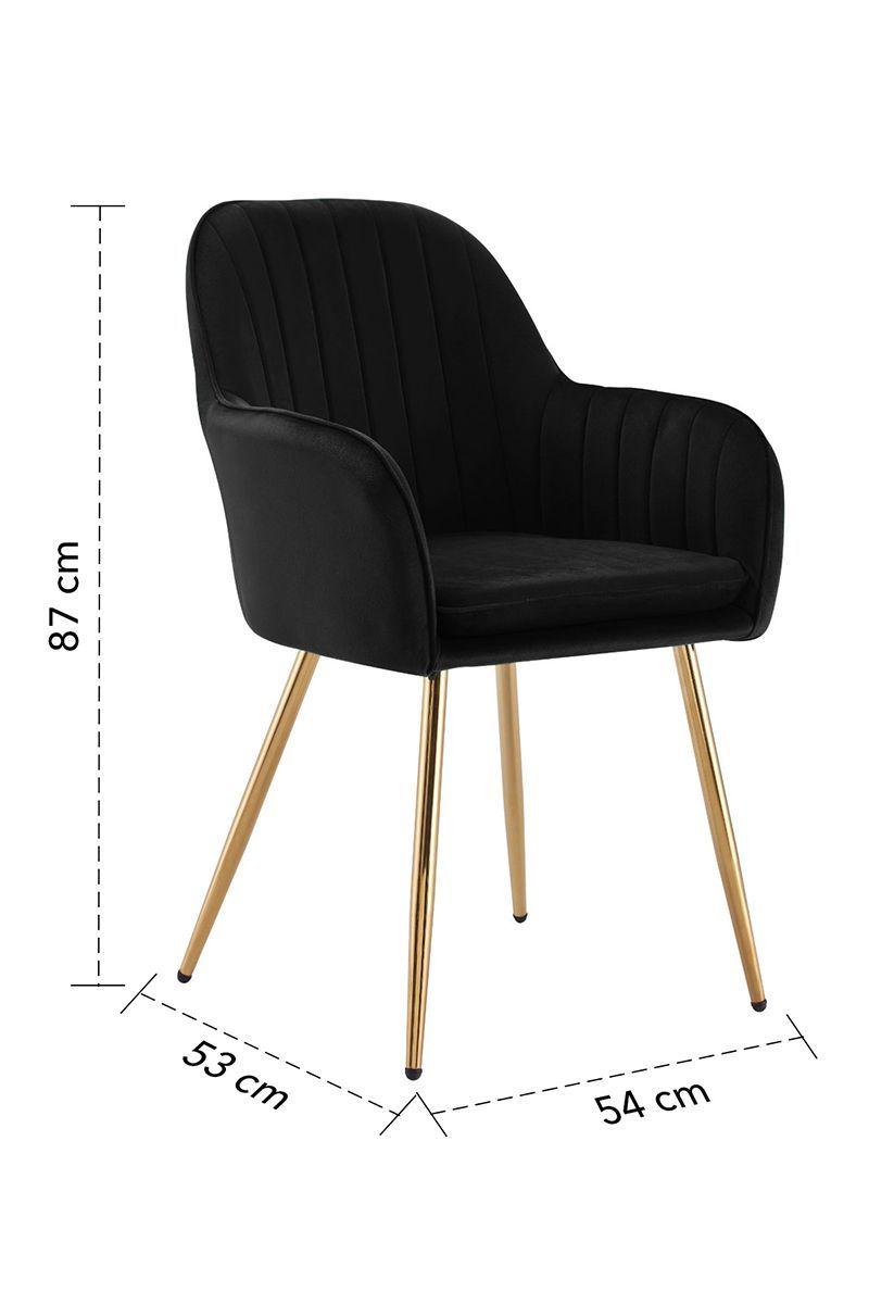 Pack 2 sillas de comedor Alessandro Negro-2