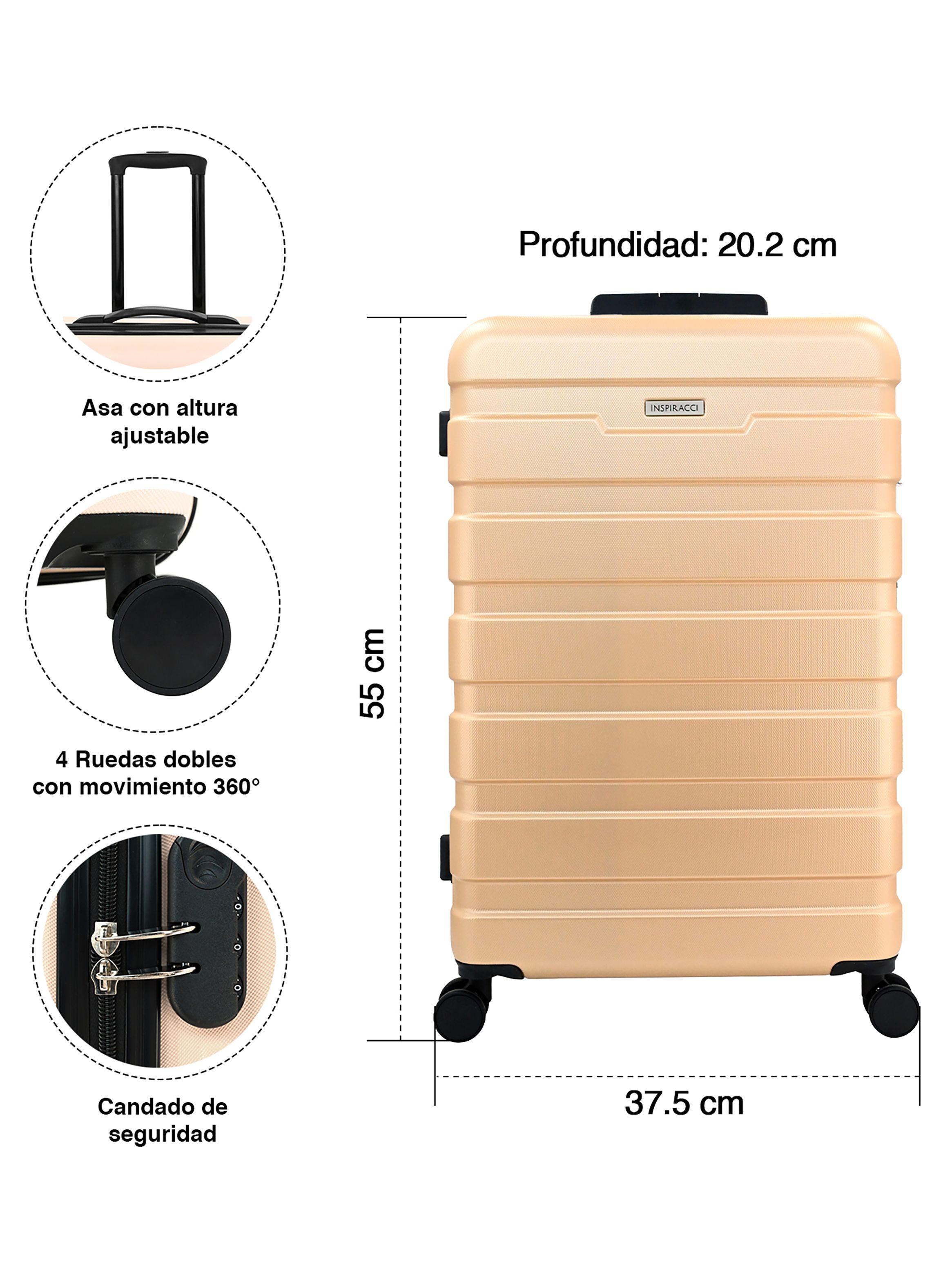 Maleta Rigida Danubio s 10kg cabina champagne-2