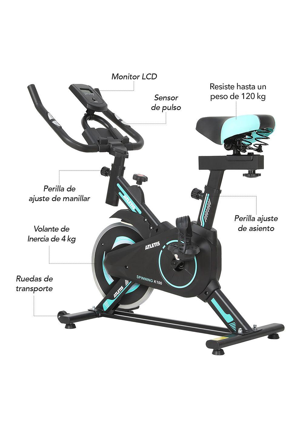 Bicicleta Spinning K100 Lite Verde-6