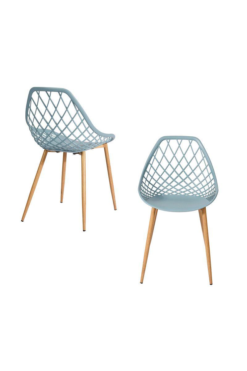 Pack 4 Sillas De Comedor Pp New Gris-3