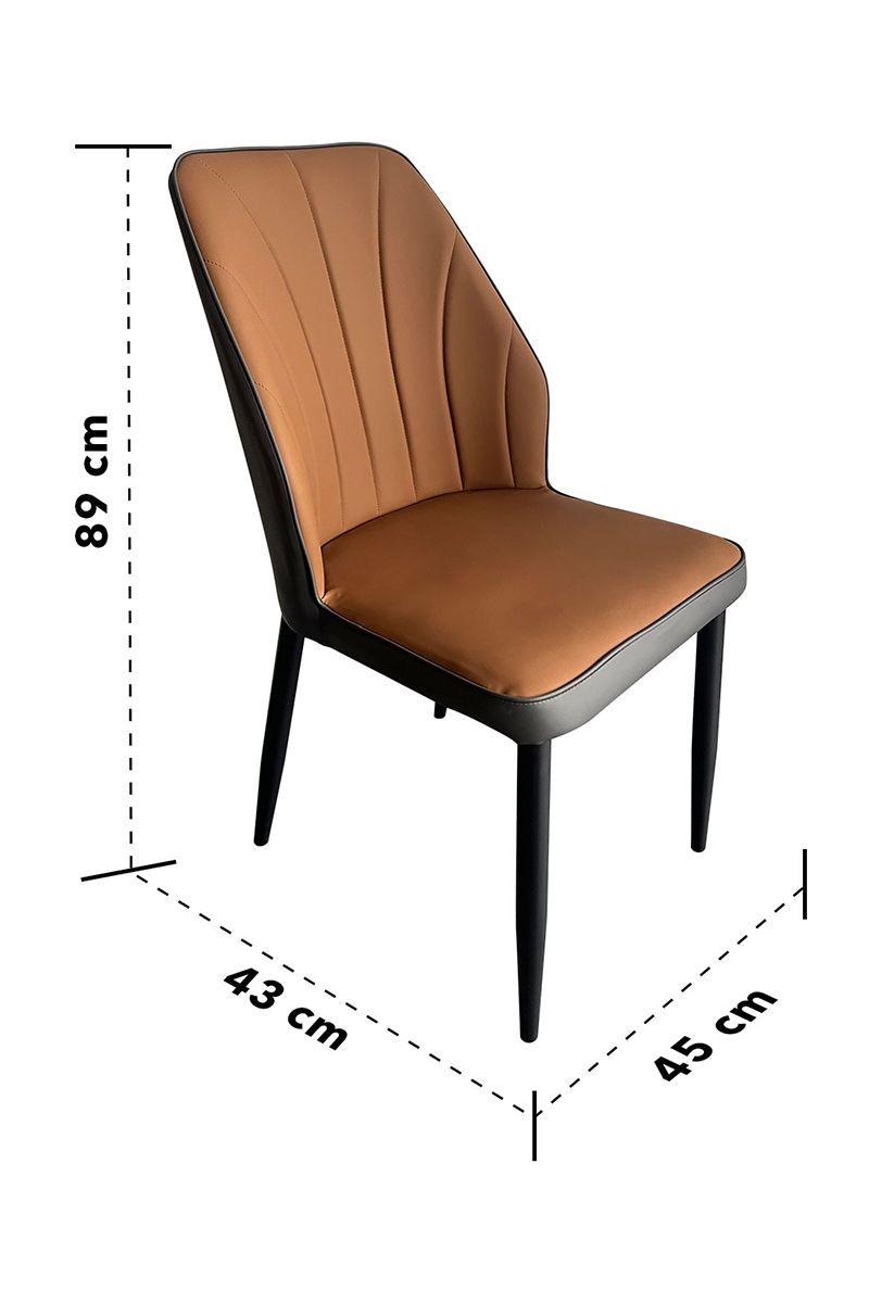 Pack 4 Silla Comedor Aurora Café-2