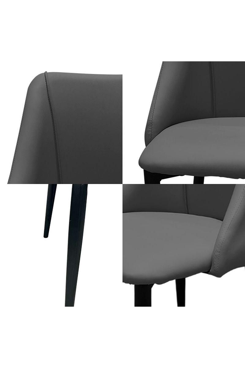 Pack 4 Silla Comedor Eleganza Gris-3