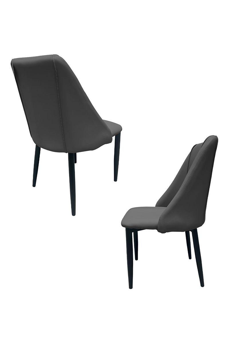 Pack 4 Silla Comedor Eleganza Gris-4