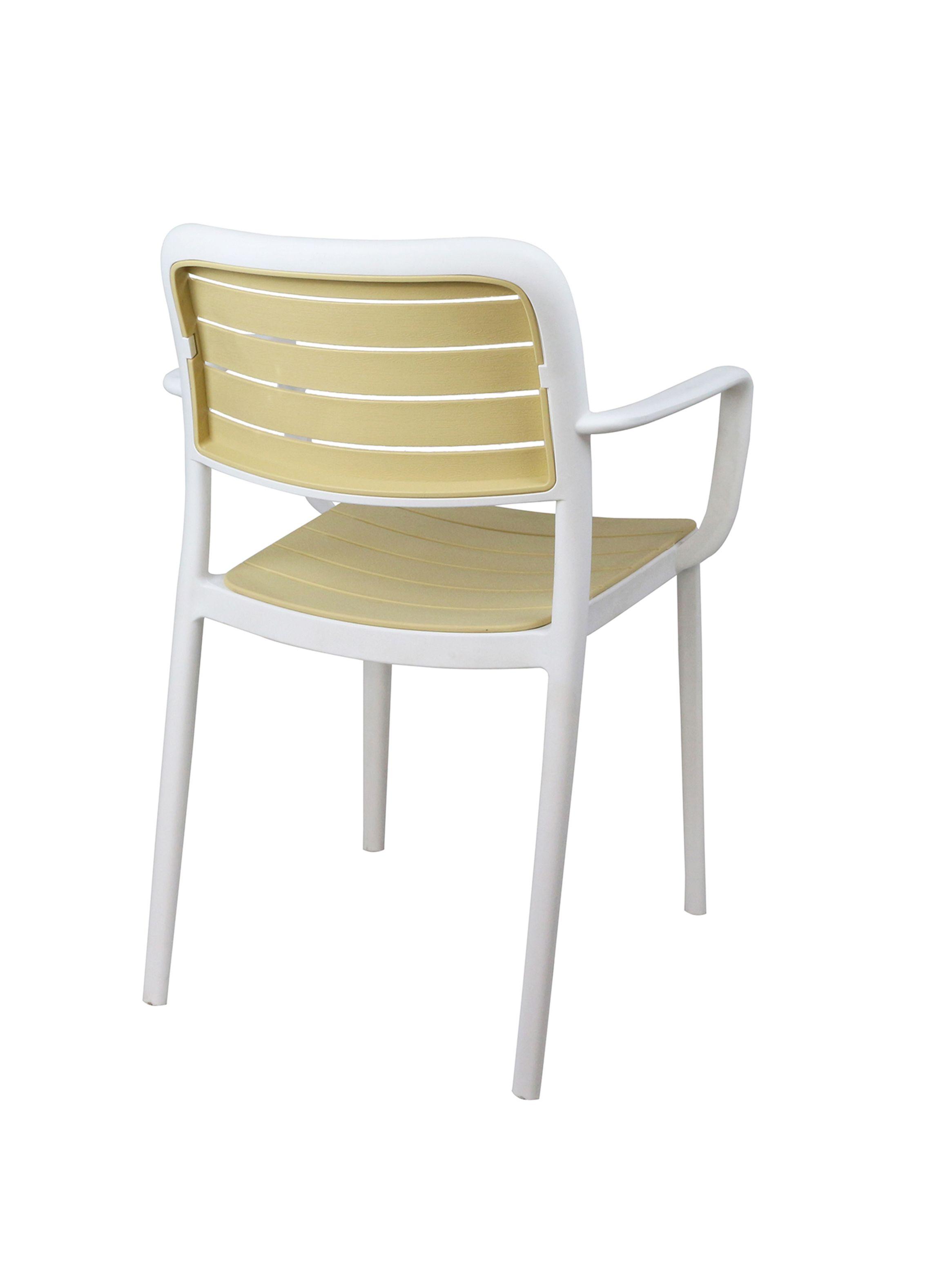 
Set 4 Sillas Terraza Plástica Sahara Blanca-5