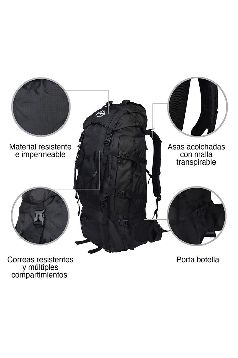 MOCHILA CAMPING 80L NEGRO-3