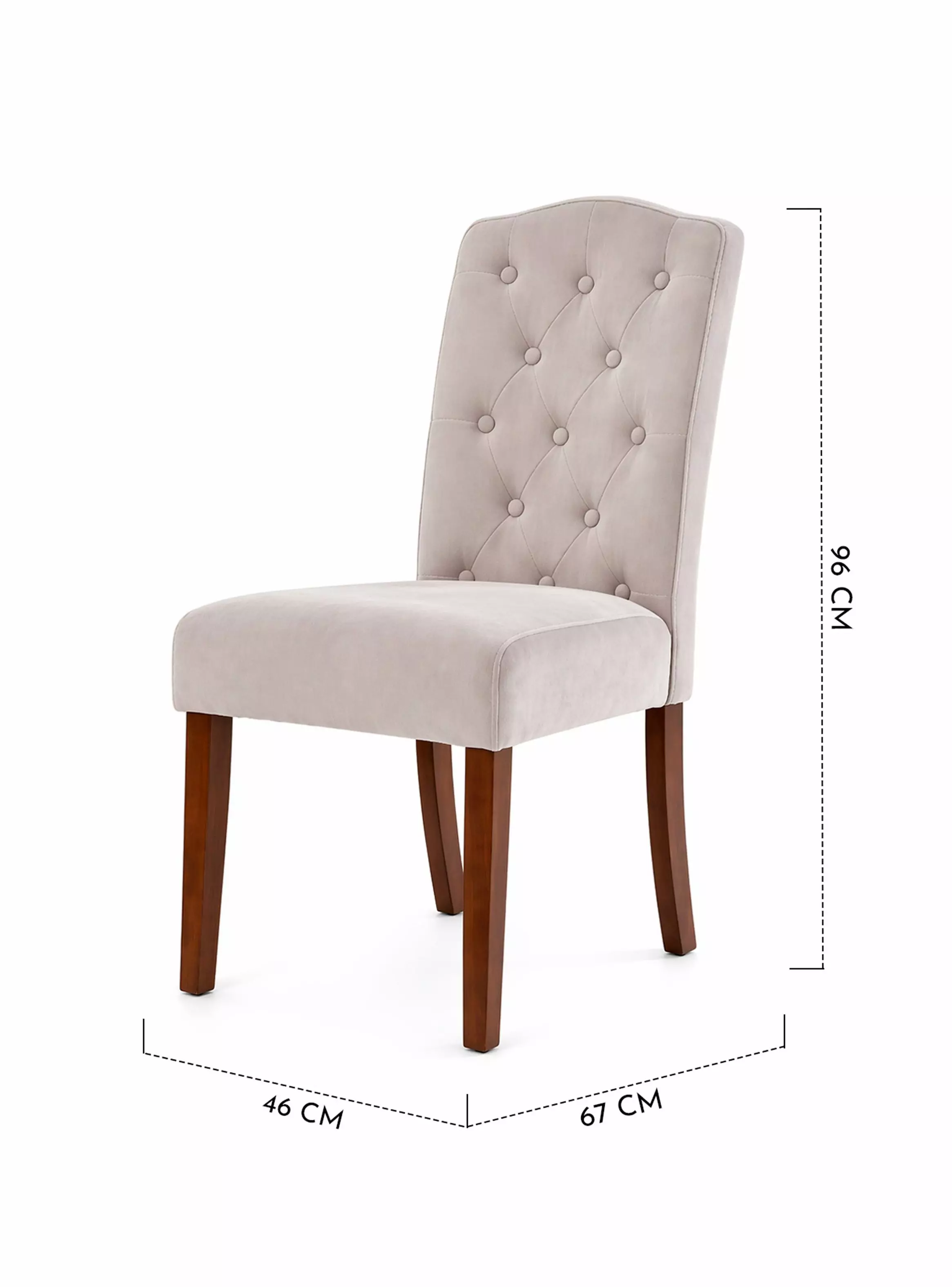 Pack 2 Sillas Selma Madera con Asiento y Respaldo Tapizados-2