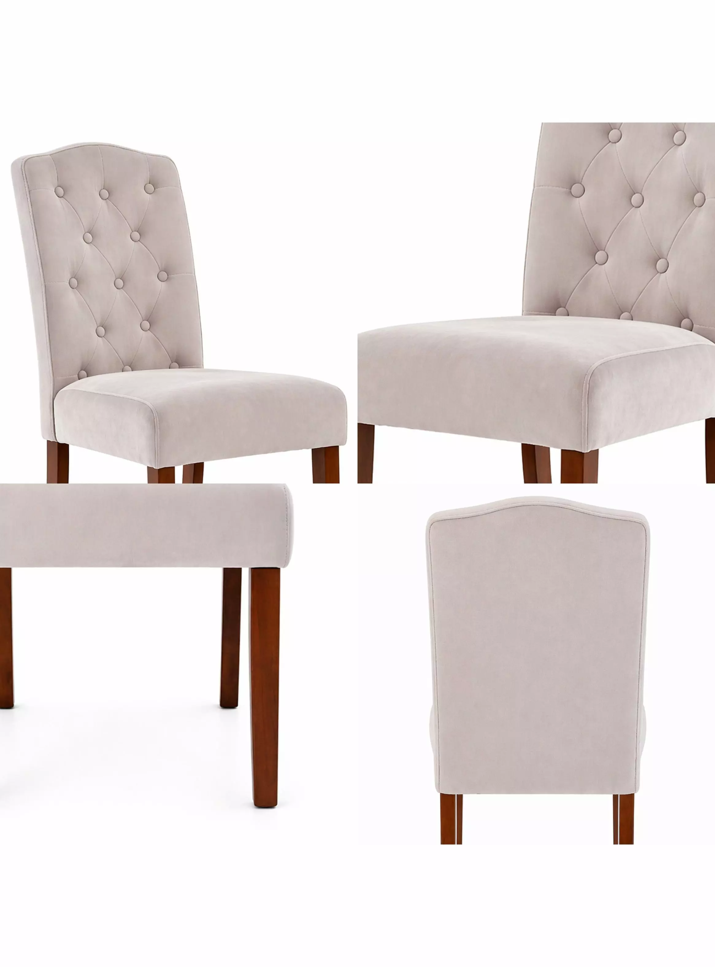 Pack 2 Sillas Selma Madera con Asiento y Respaldo Tapizados-4