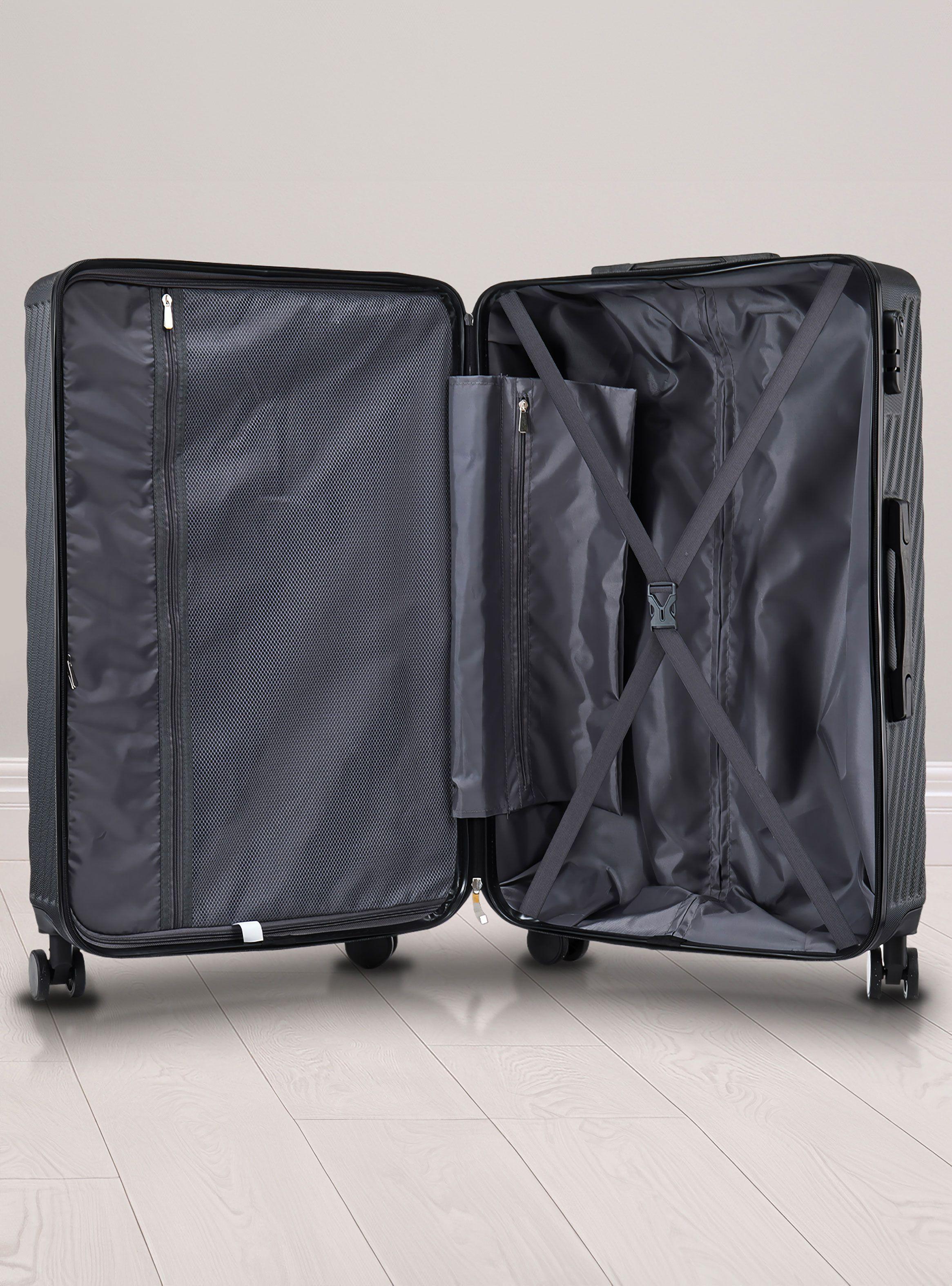 Set de Maletas Rígidas  MILAN S-M-L Negro-4