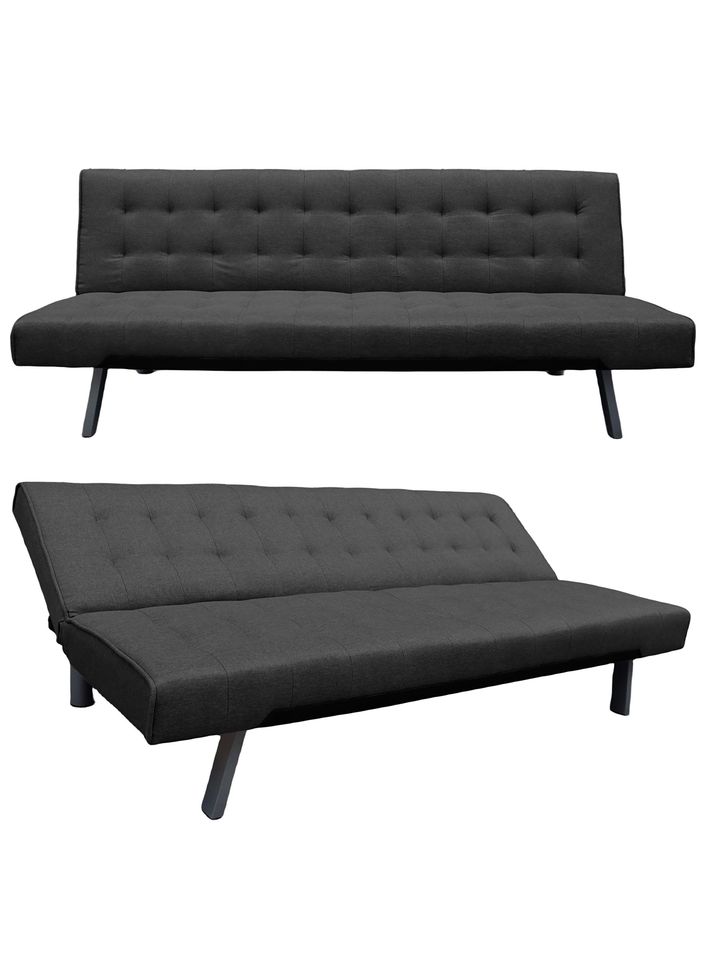 Futón Parker 3 cuerpos 72x178x80 cm Negro-3