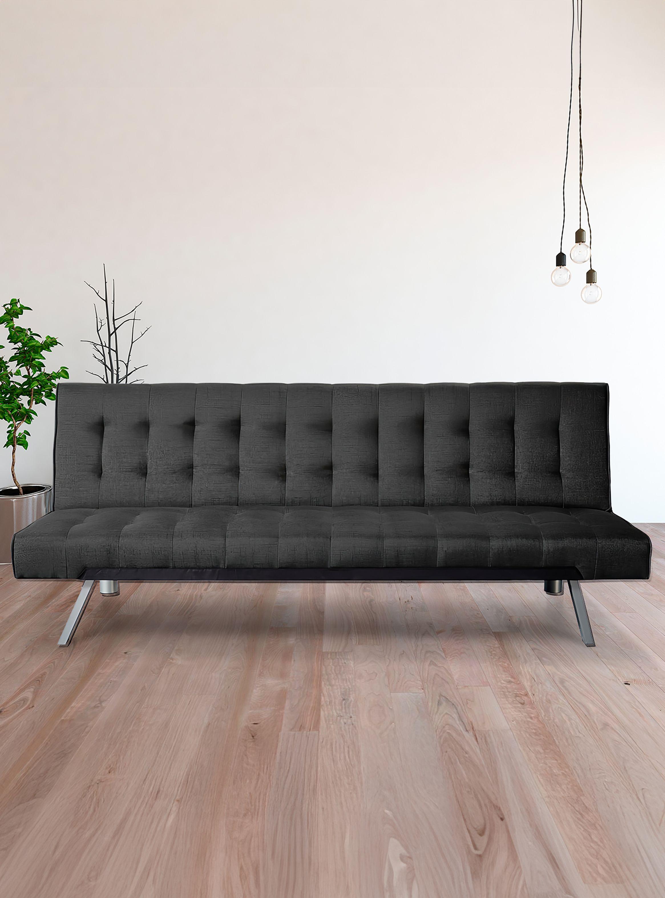 Futón Parker 3 cuerpos 72x178x80 cm Negro-5