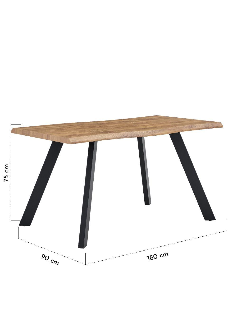 Mesa Comedor Oslo 75x90x180 cm-2
