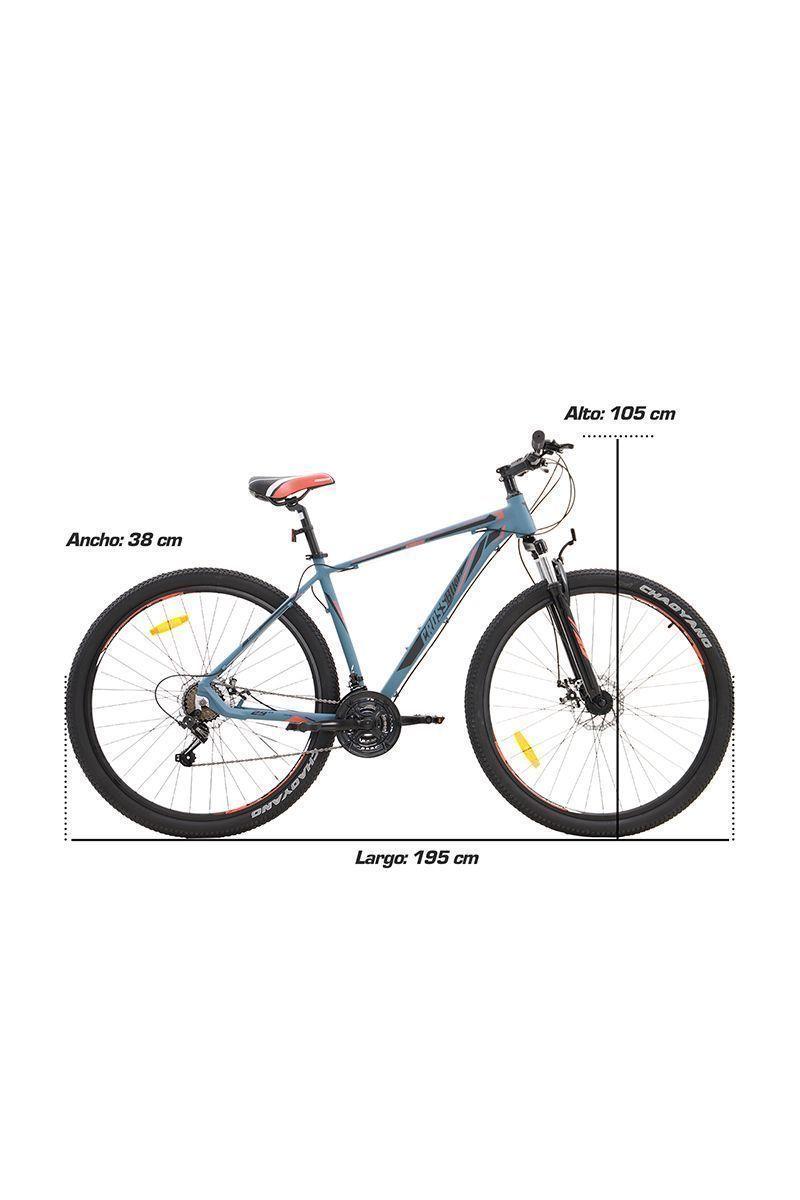 Bicicleta Mountain Bike Aro 29” 21 Velocidades Celeste-2