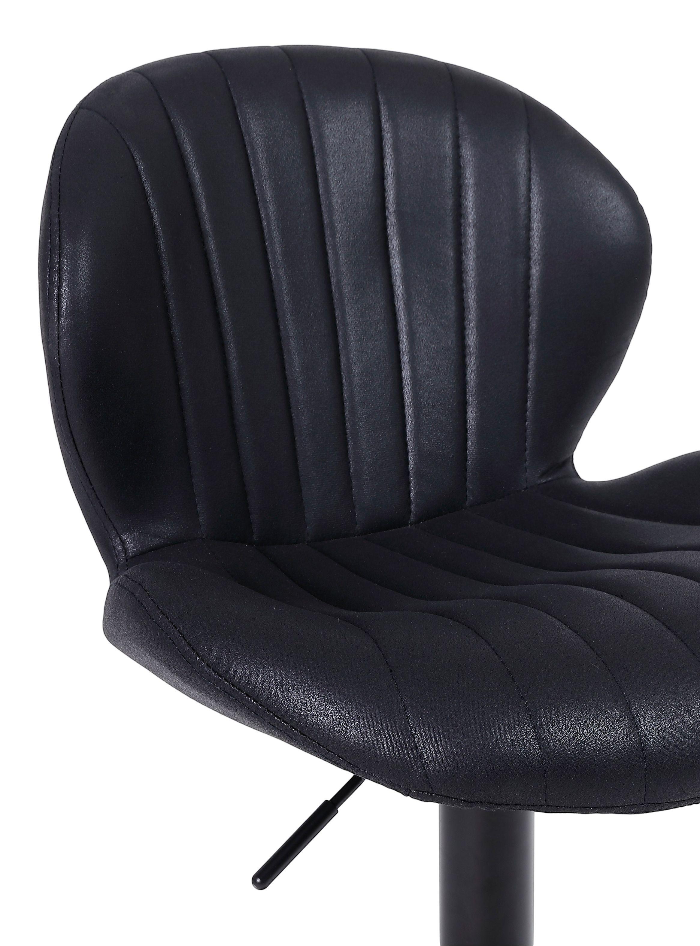 Pack 2 Pisos de Bar Lounge con Respaldo y Reposapiés Negro-4