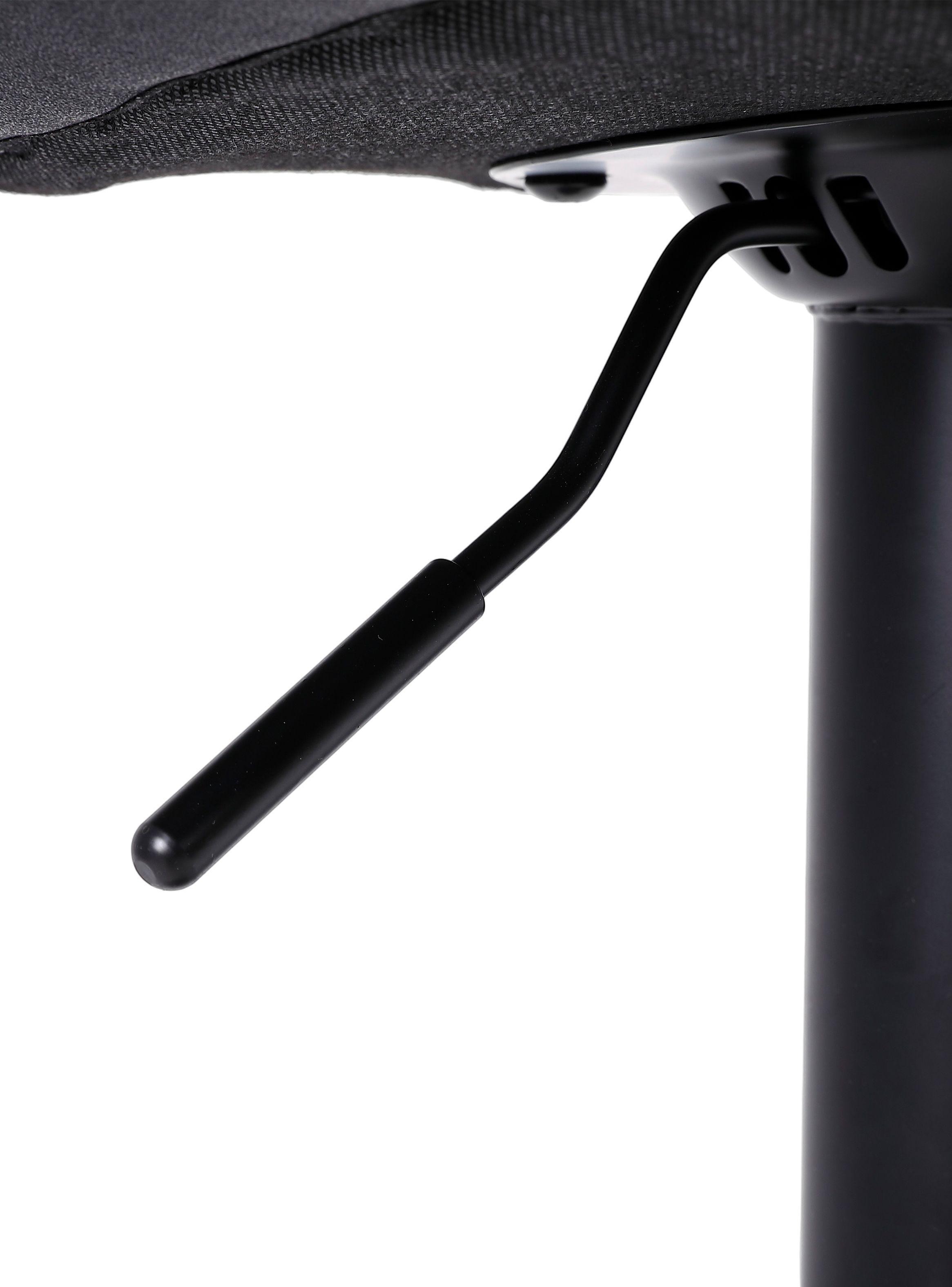 Pack 2 Pisos de Bar Lounge con Respaldo y Reposapiés Negro-5