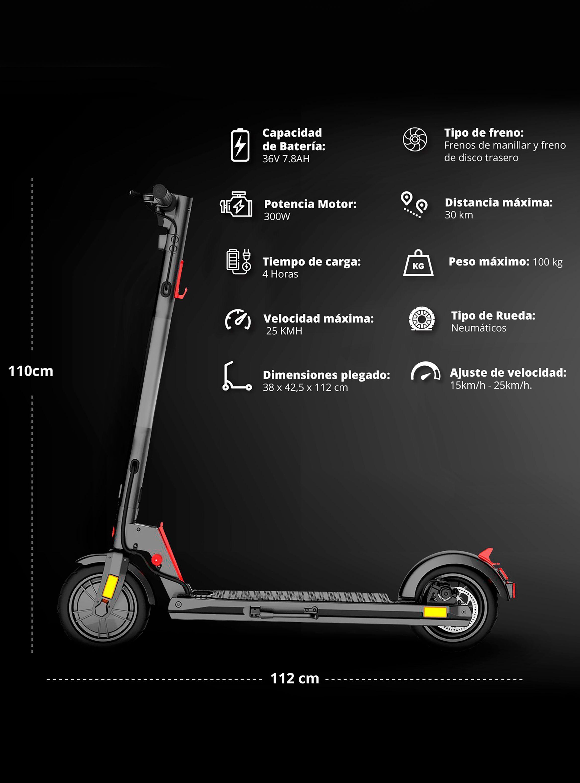 Scooter Eléctrico Plegable XR Elite Pantalla Led-2