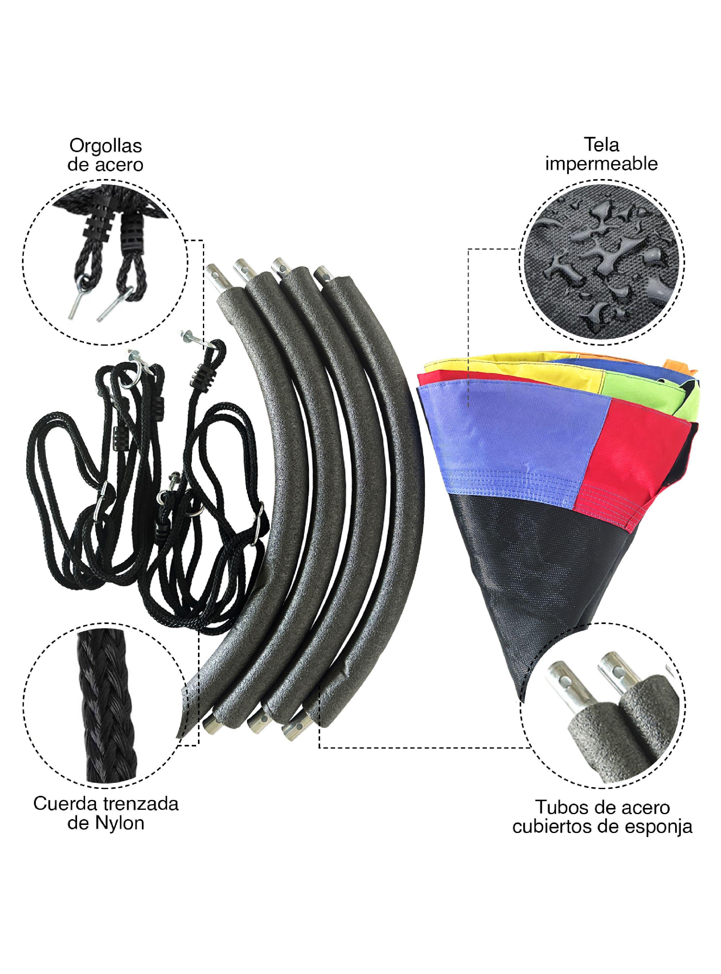 Columpio Redondo Max Magic Multicolor para Árbol 100cm-3