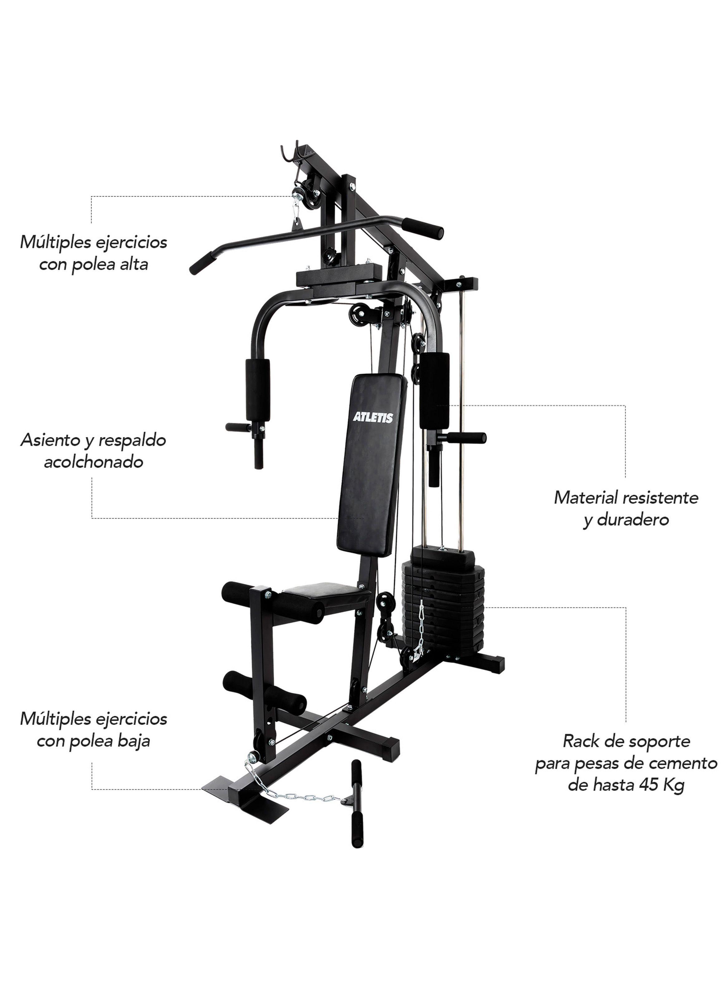 Home Gym Multifuncional Xtreme Force 45 kg con Poleas-2