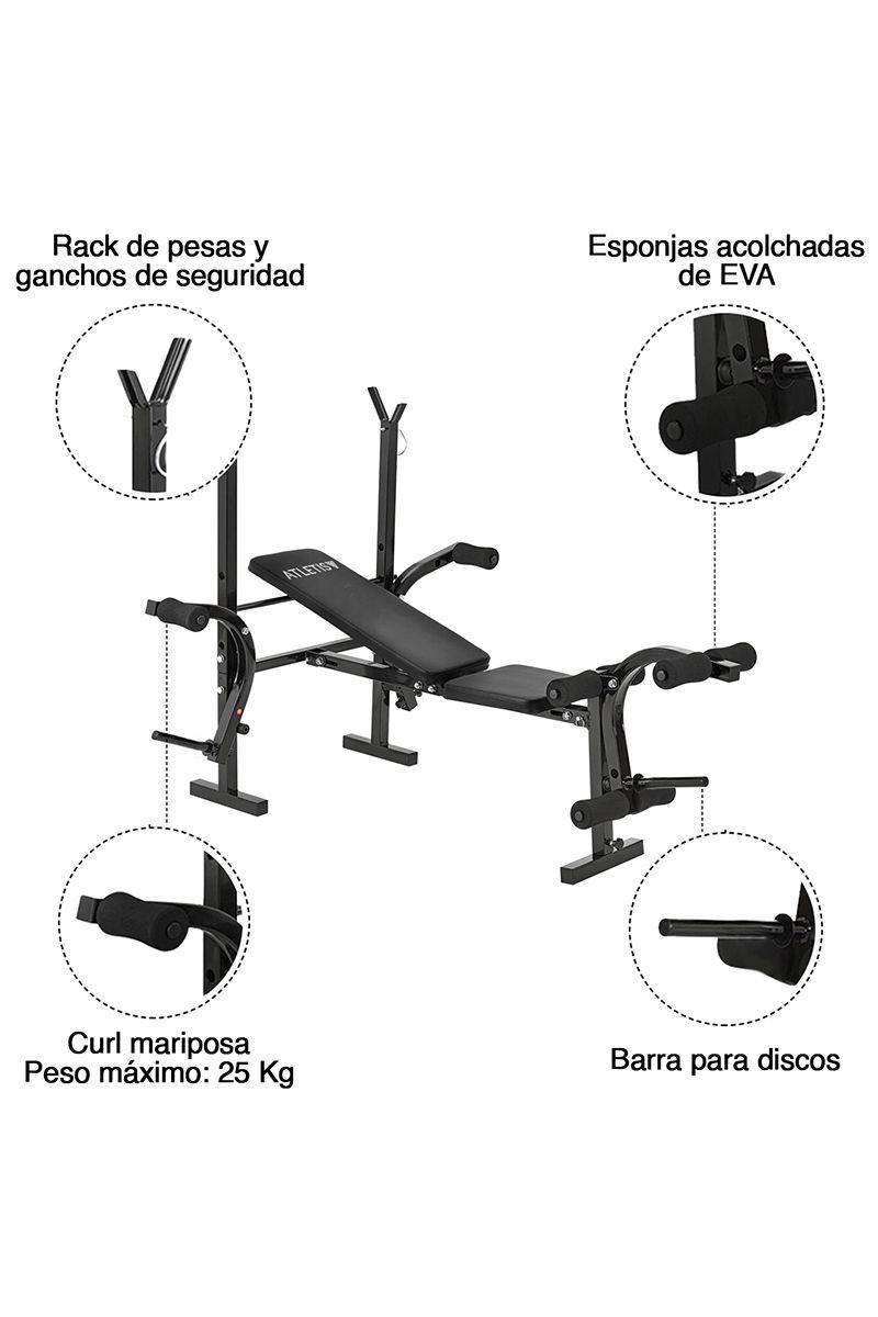 Press Banca Multifuncional Fit Negro-1