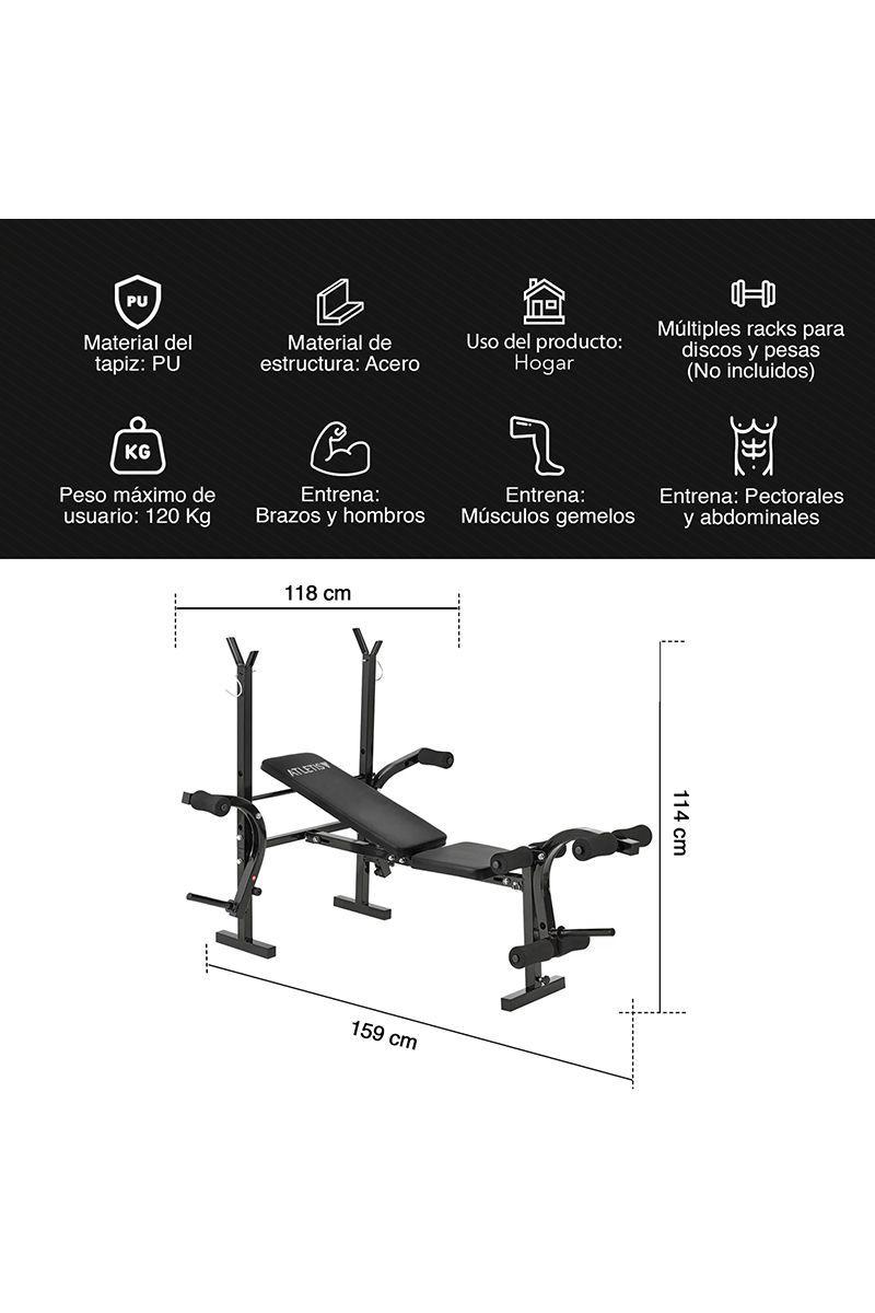 Press Banca Multifuncional Fit Negro-3