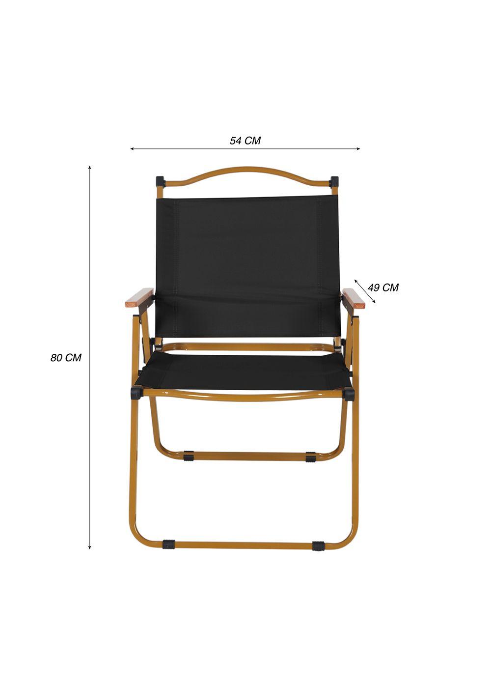 Silla Plegable Camping Reclinable Calafquén Negro-2