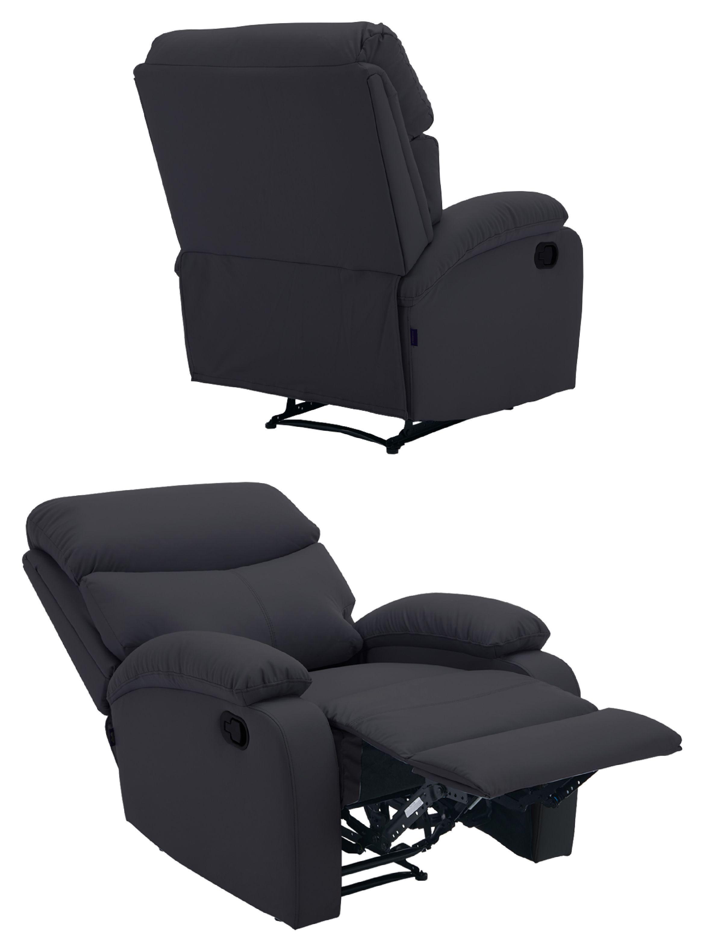 Berger Reclinable Milan Pu Negro-4