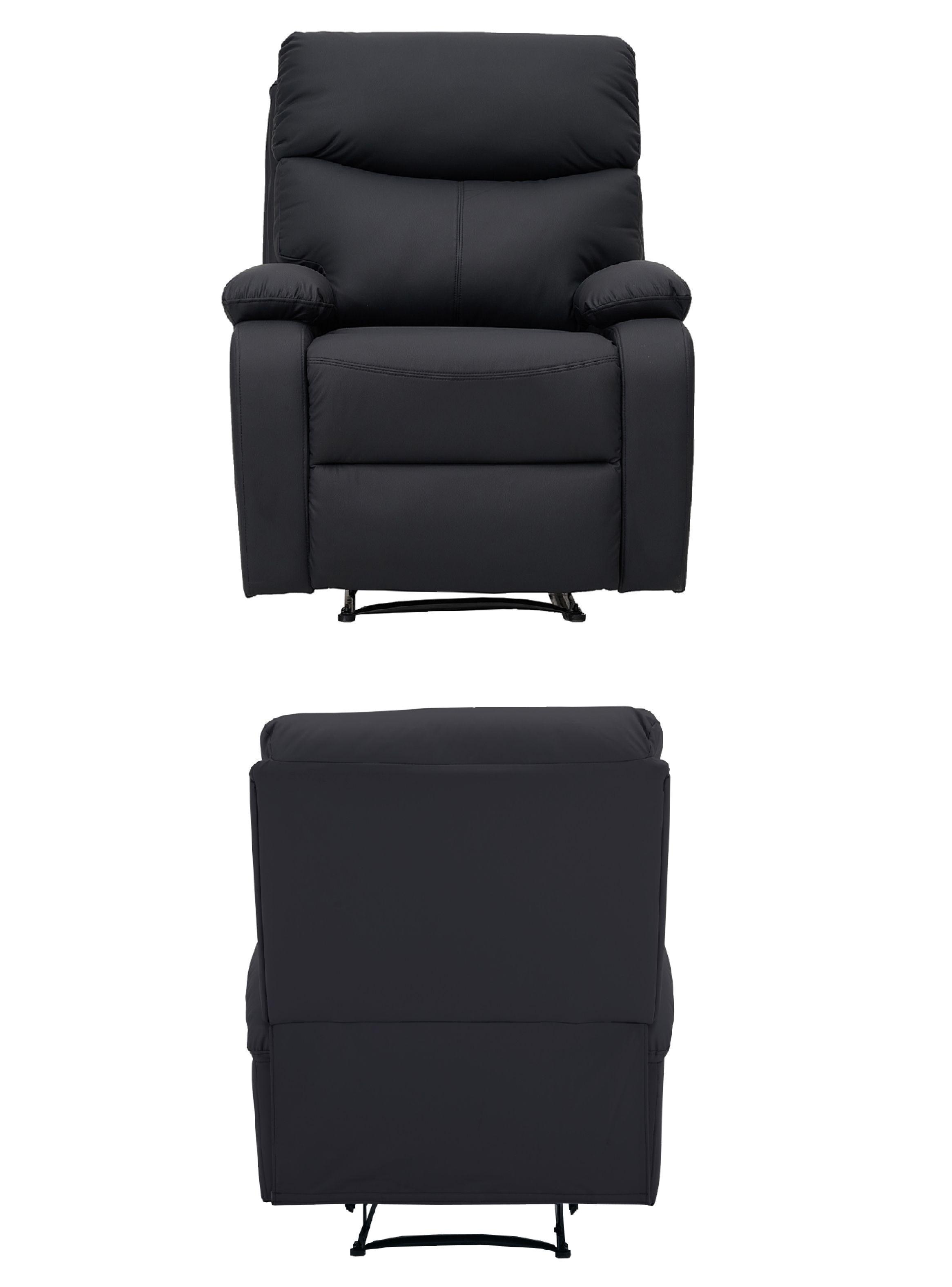 Berger Reclinable Milan Pu Negro-5