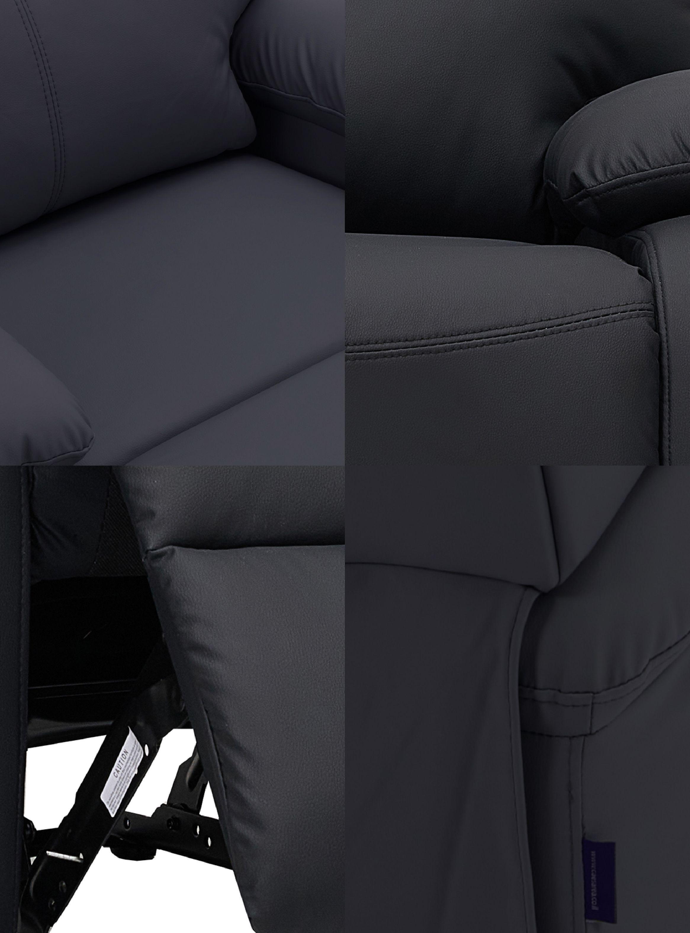 Berger Reclinable Milan Pu Negro-7