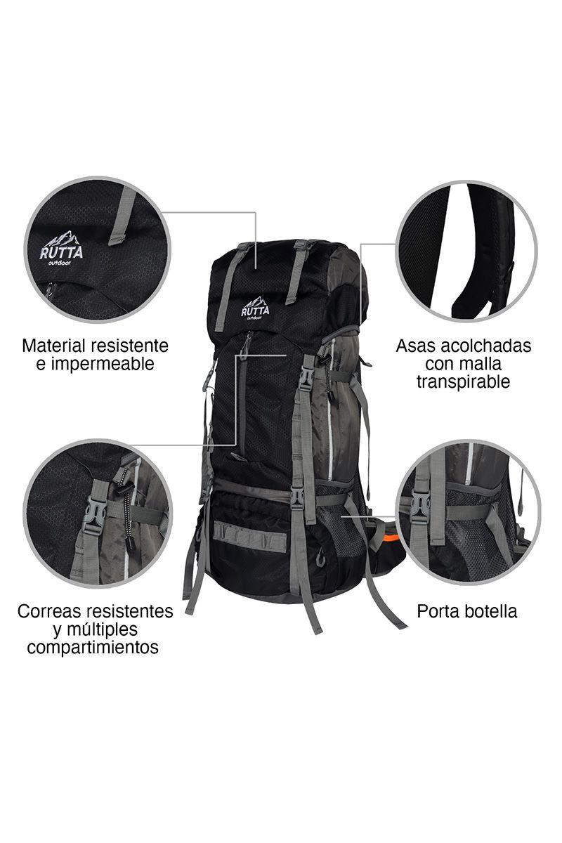 MOCHILA CAMPING 75L NEGRO-3