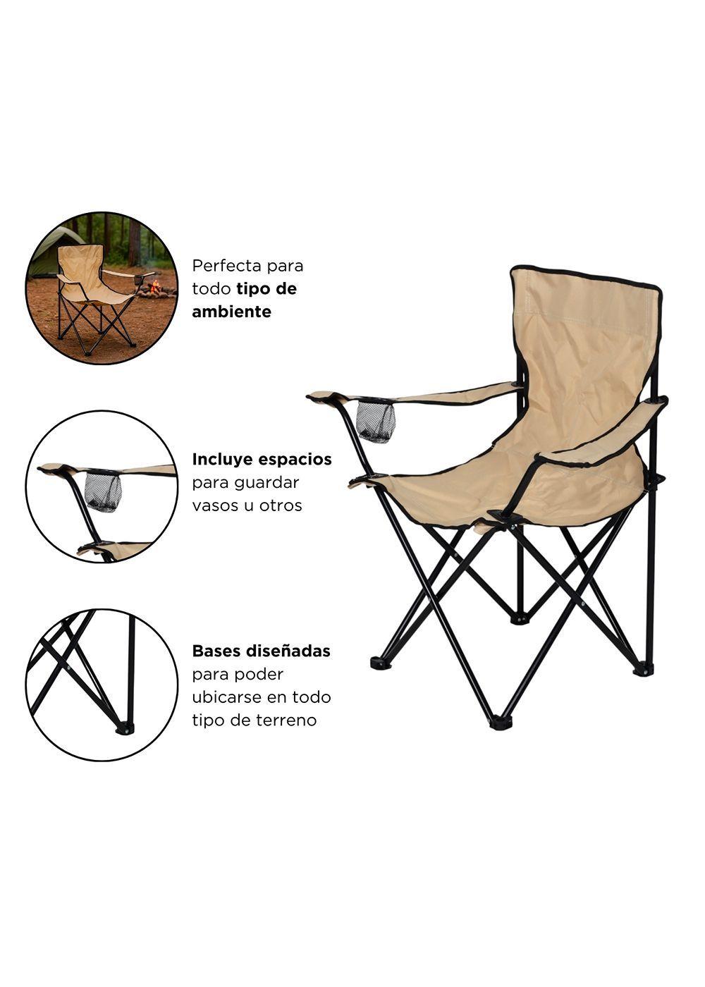 Silla Plegable Camping Villarrica Beige-3