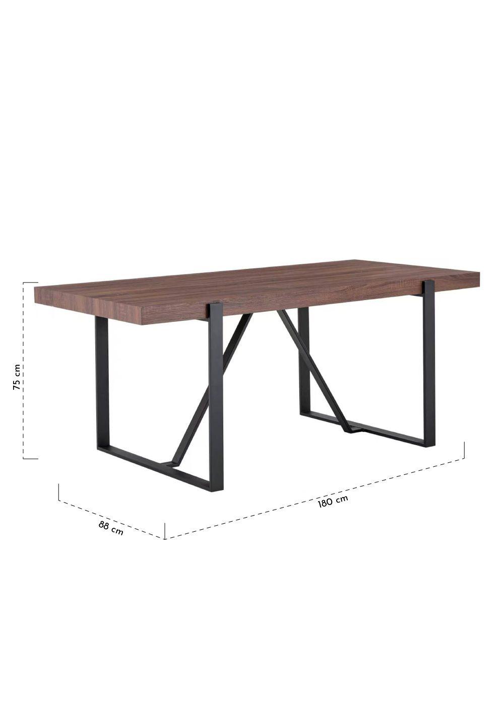 Mesa Comedor Nordic 75x88x180 cm-2