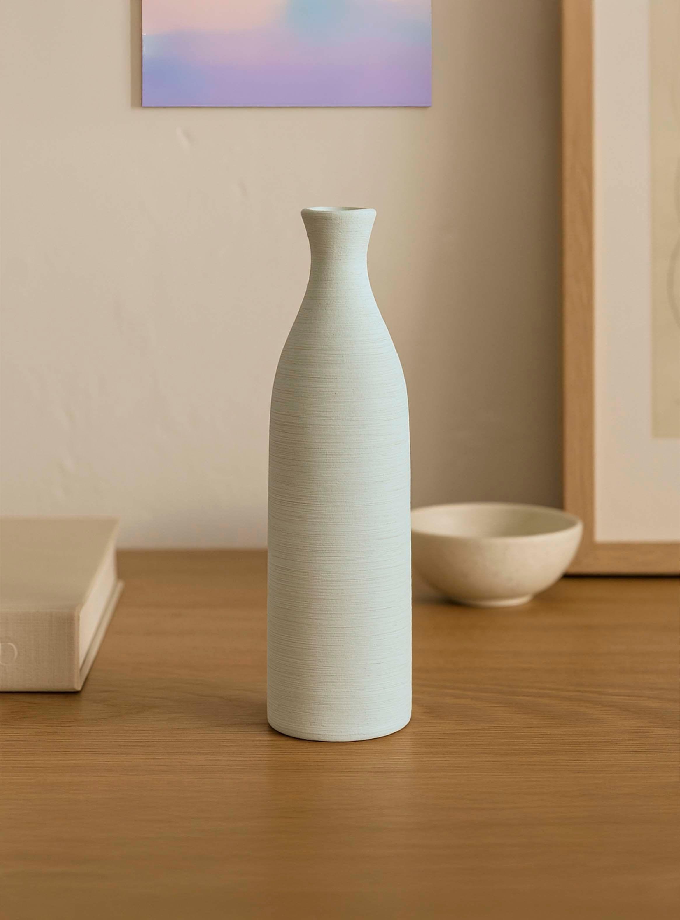 Florero Cerámica Verde Claro 33cm-2