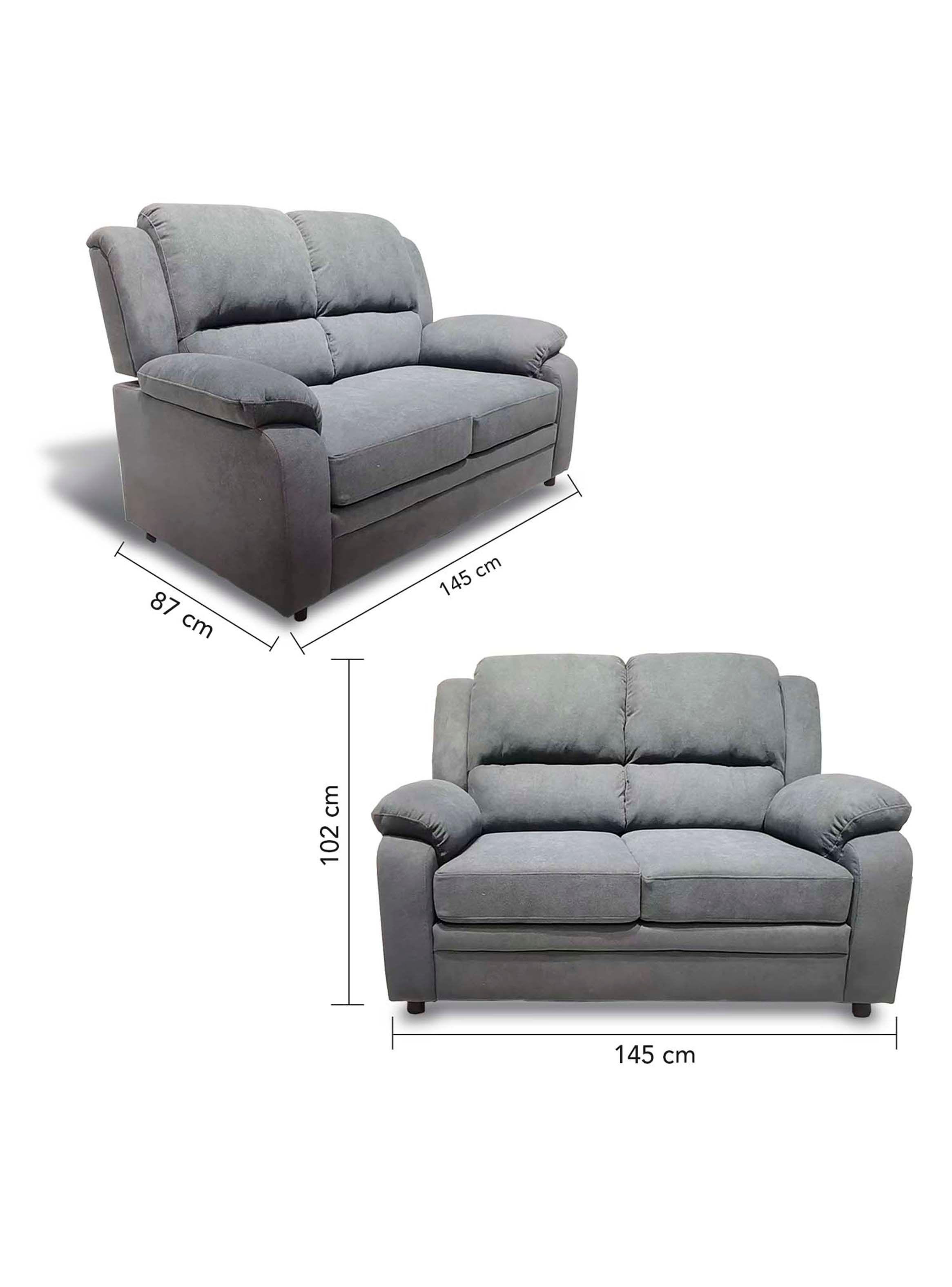 Sofá 2 Cuerpos Sevilla Lino Gris-5