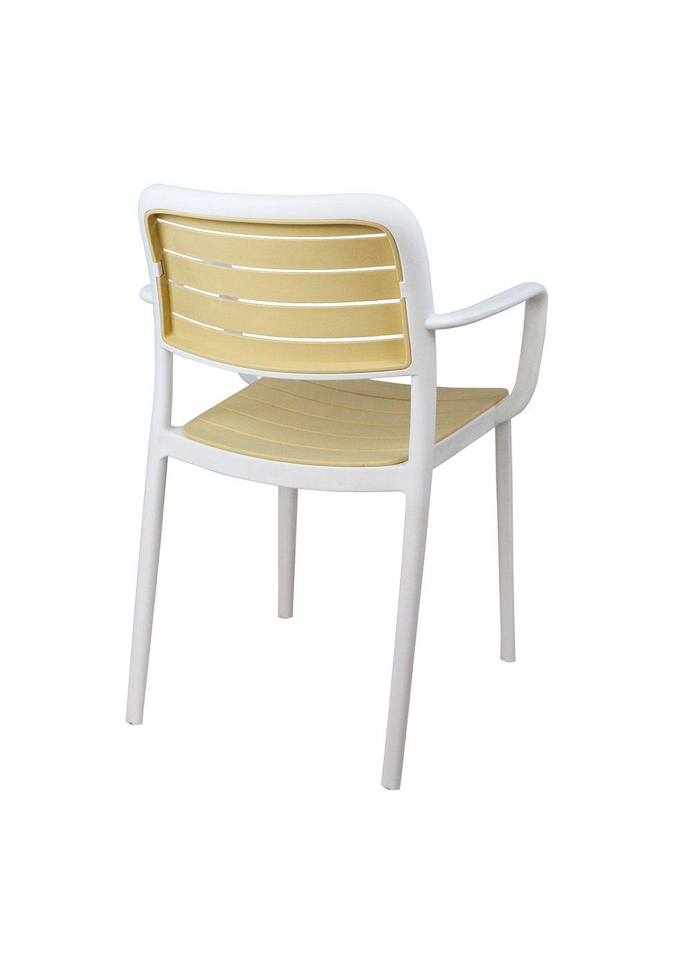 Silla Terraza Plástica Sahara Blanca-5